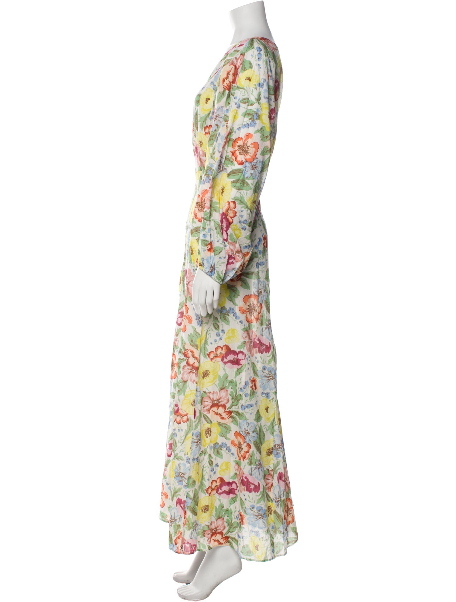 DÔEN Floral Print Long Dress w/ Tags