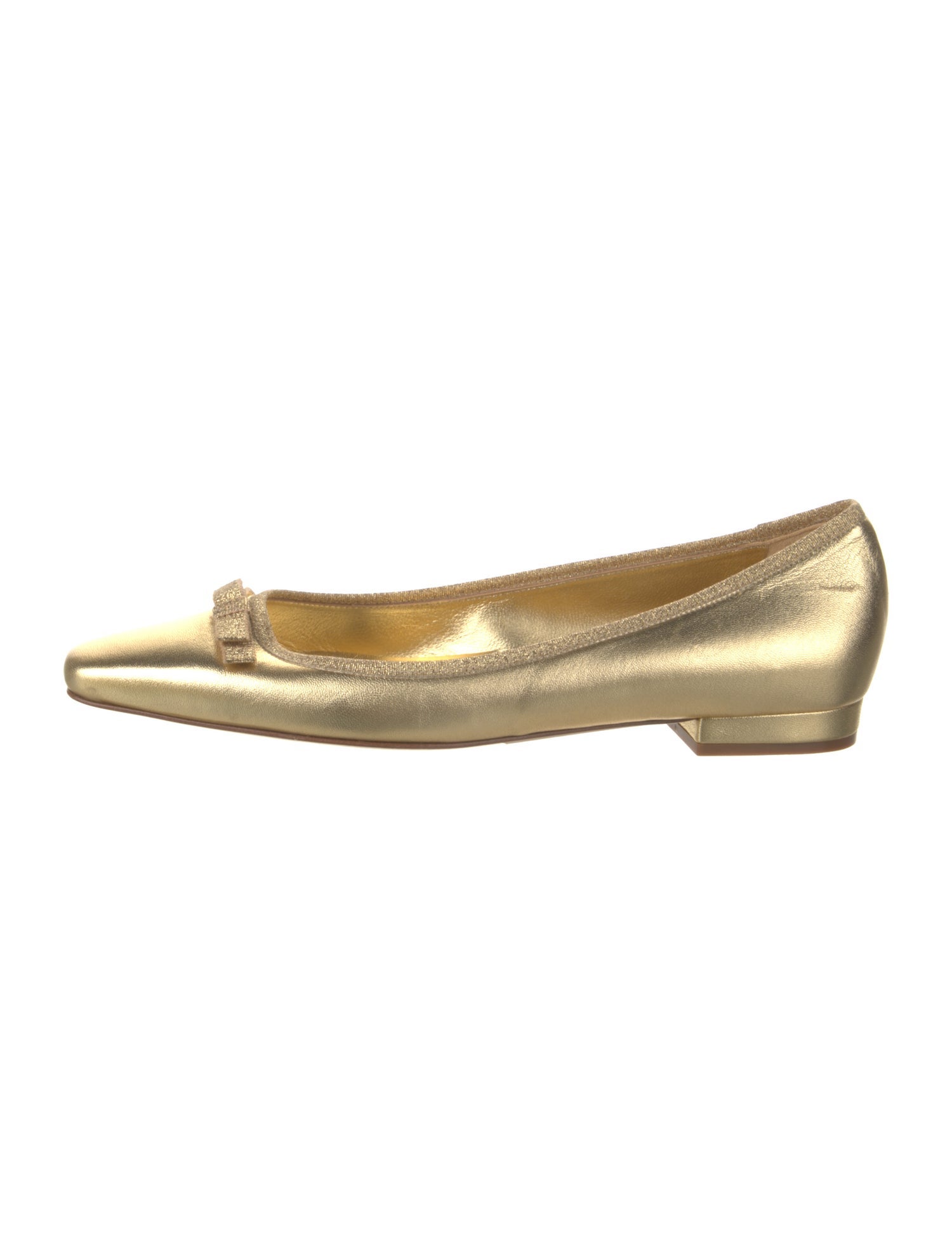 DÔEN Leather Bow Accents Ballet Flats