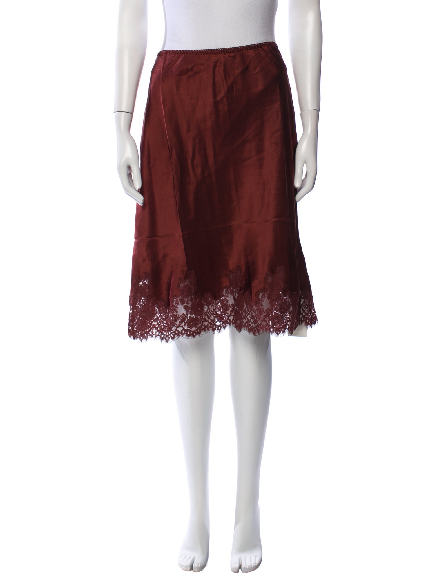 DÔEN Silk Knee-Length Skirt w/ Tags