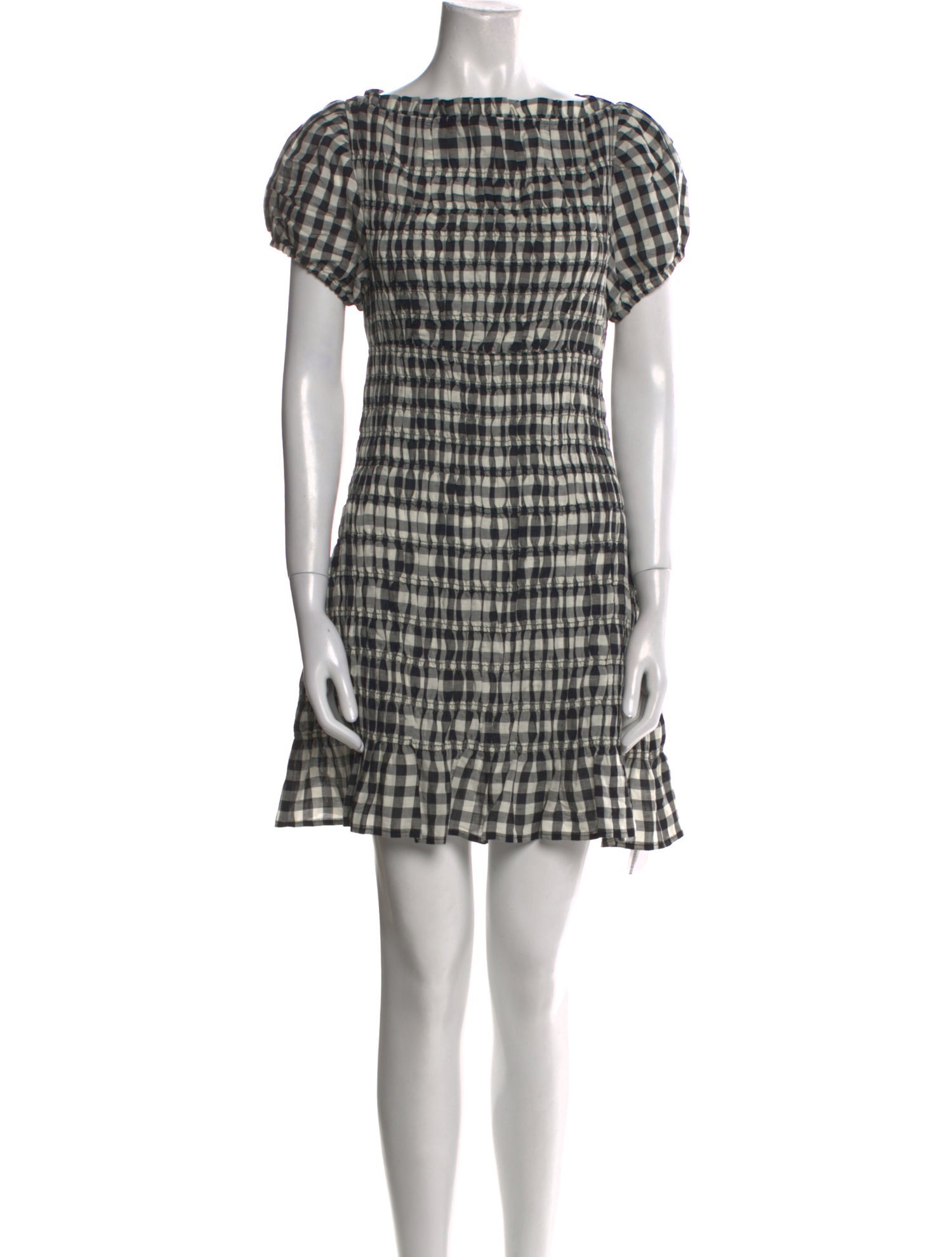 DÔEN Plaid Print Mini Dress