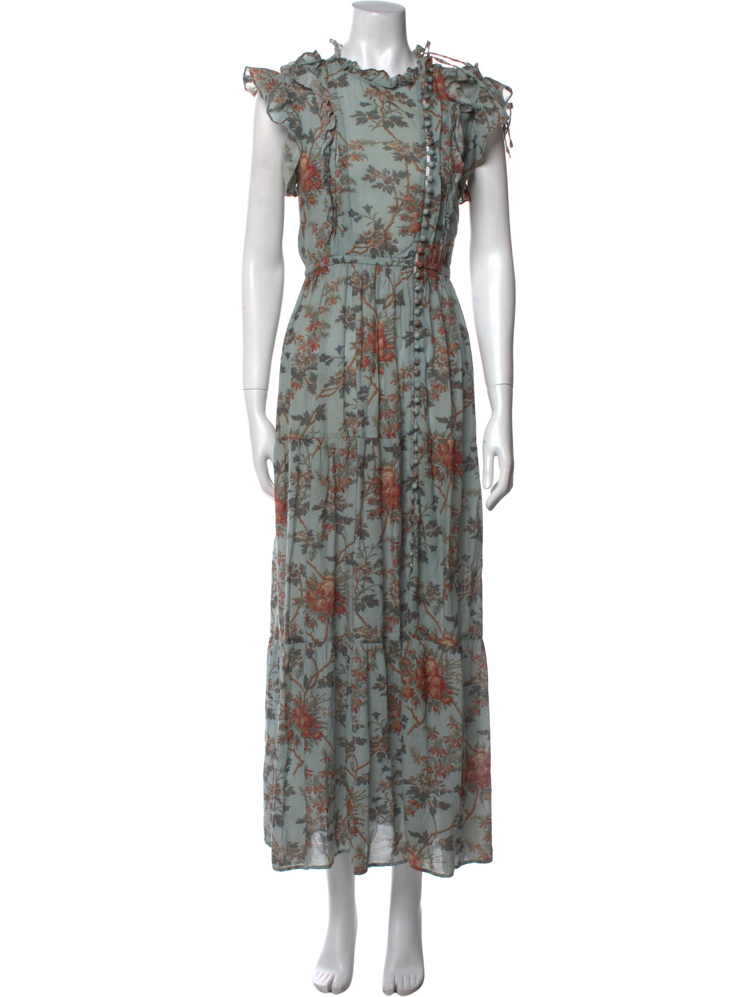 DÔEN Floral Print Long Dress