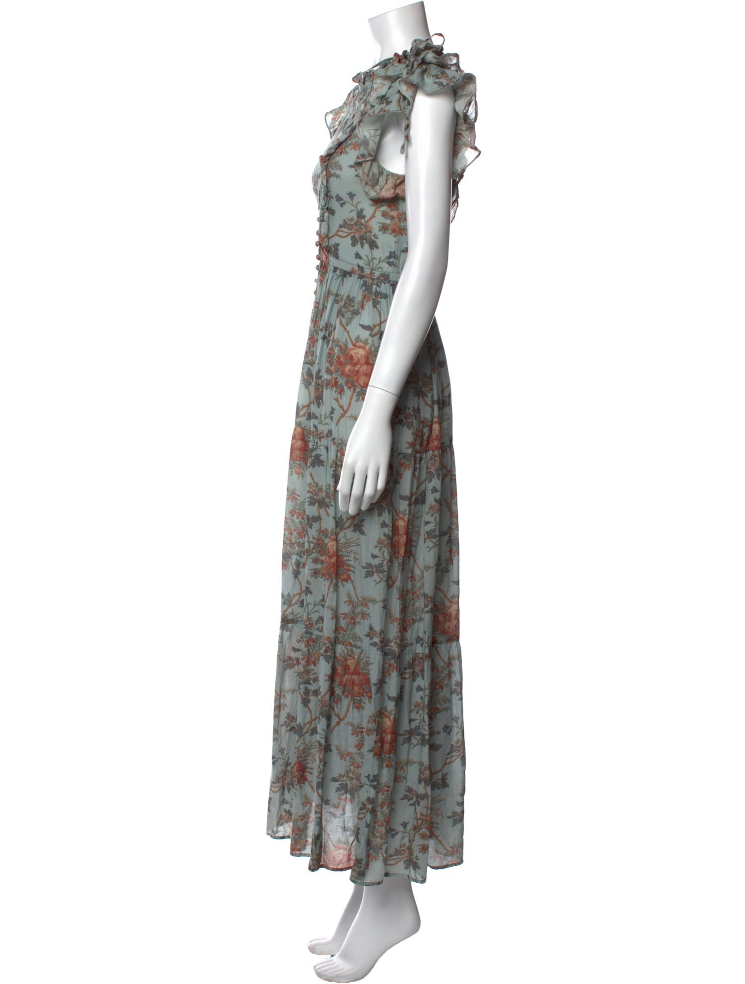 DÔEN Floral Print Long Dress