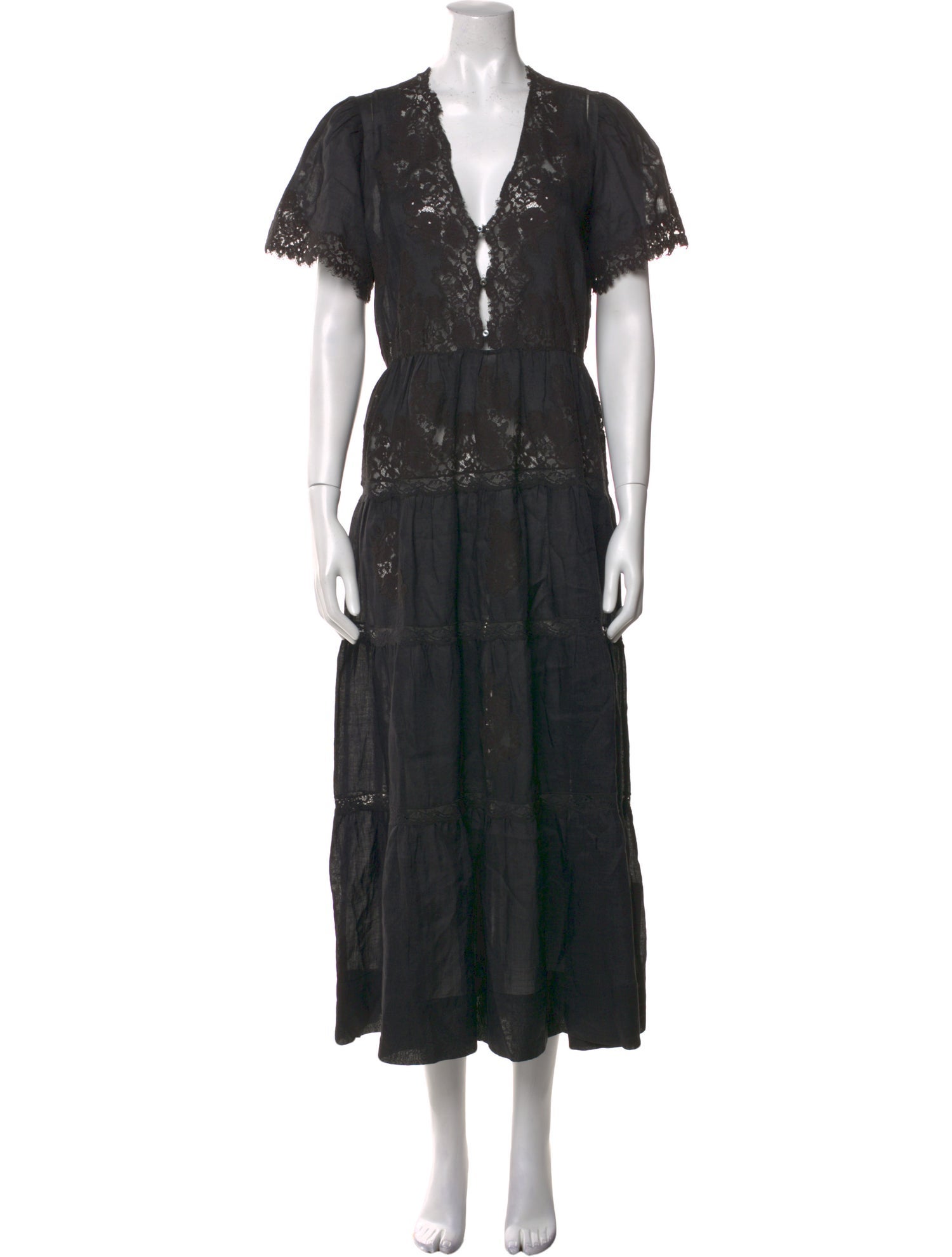 DÔEN Floral Print Long Dress