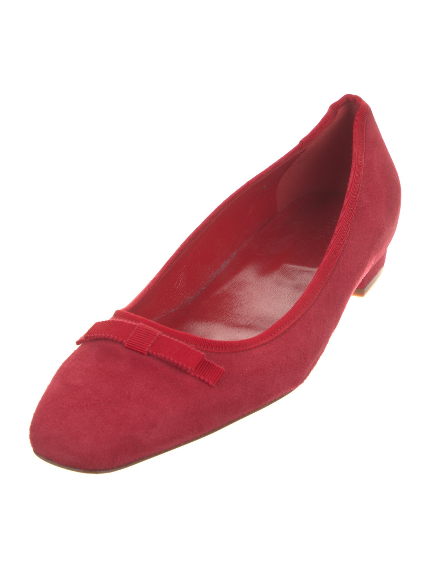 DÔEN Suede Bow Accents Ballet Flats