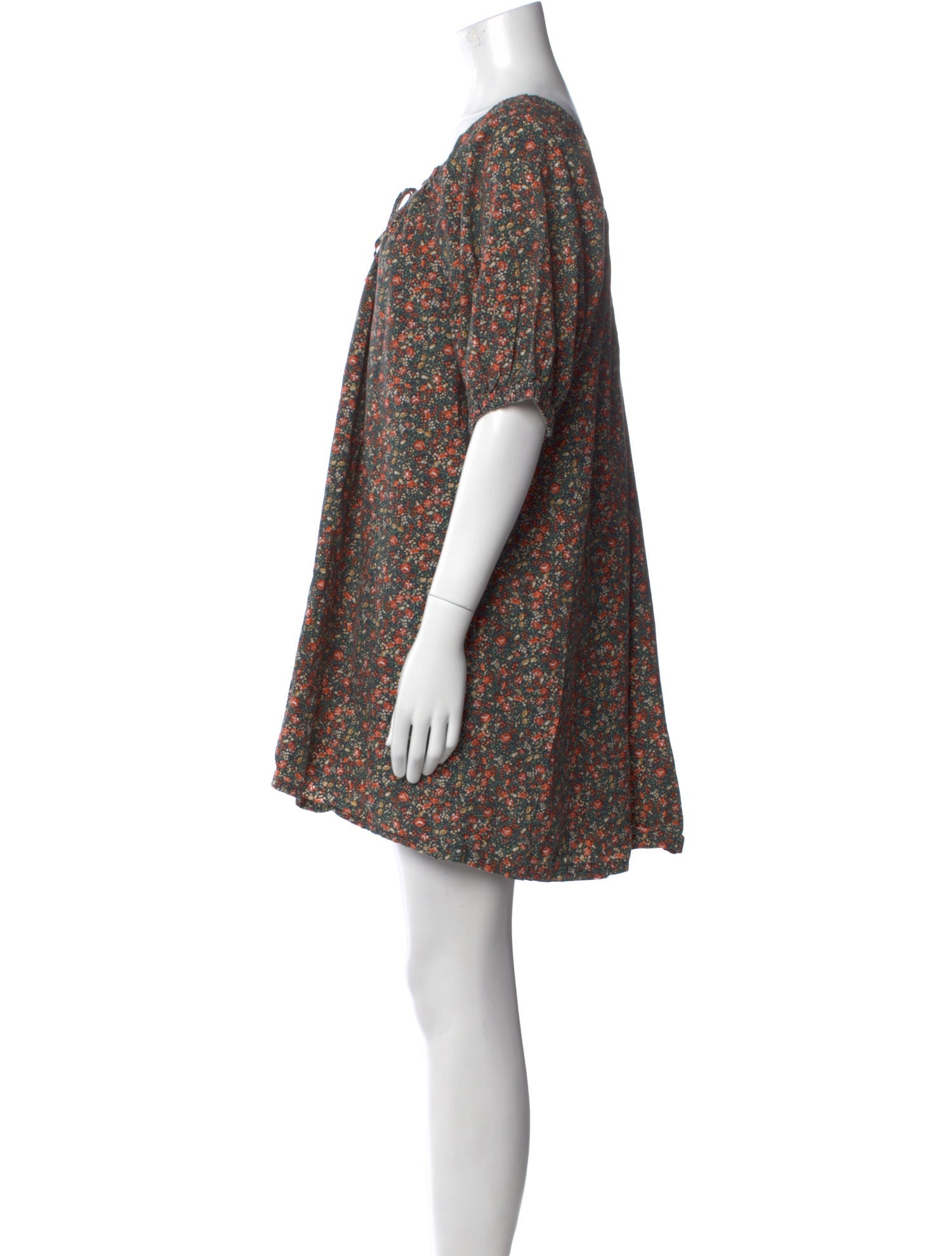 DÔEN Floral Print Mini Dress