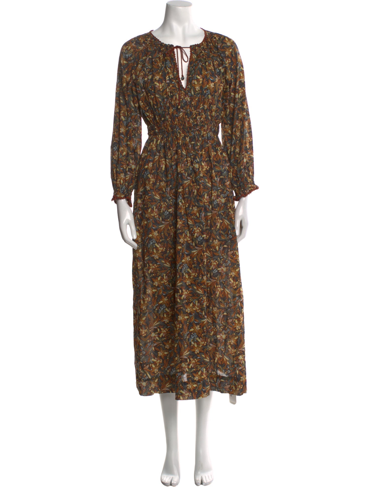 DÔEN Printed Long Dress