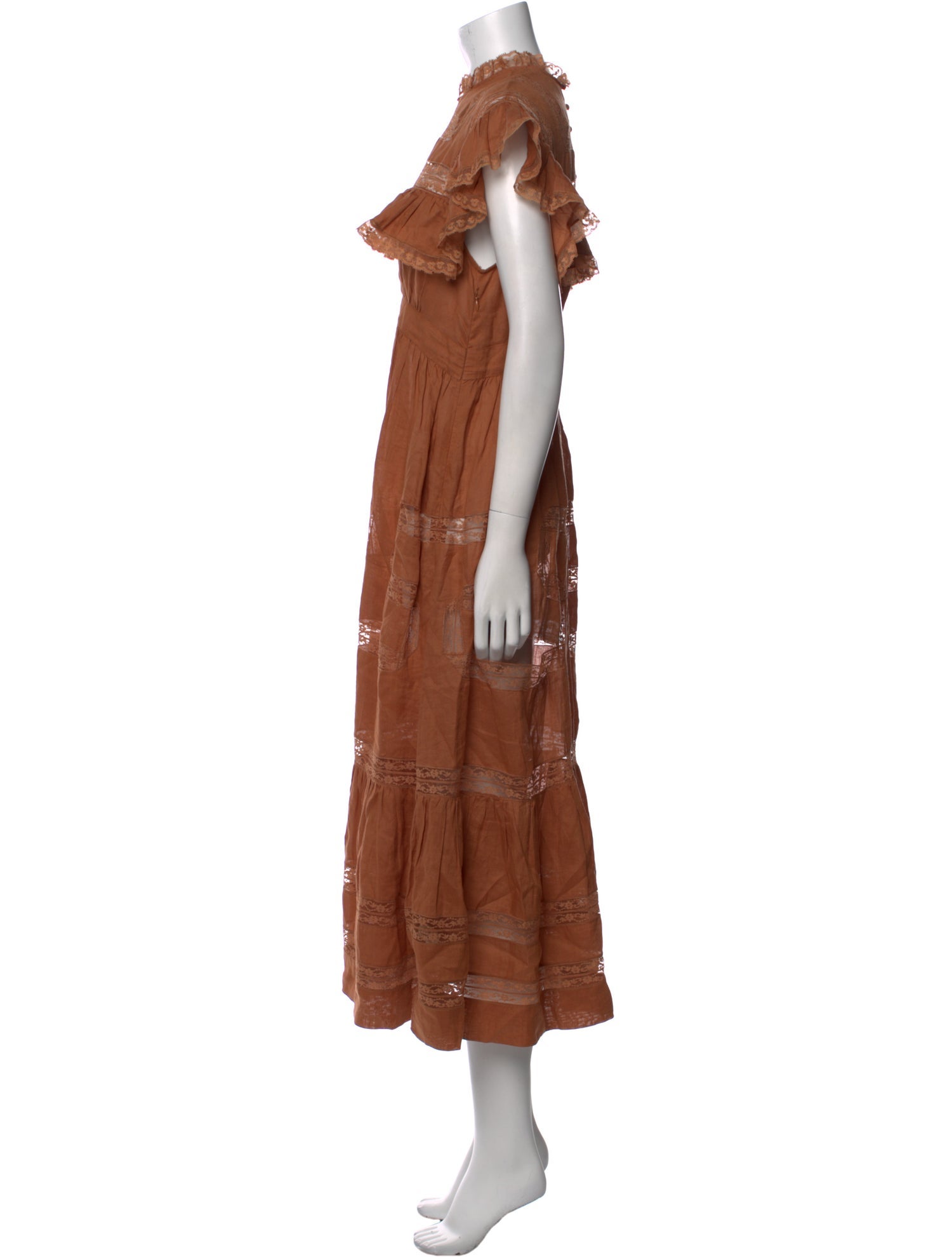 DÔEN Lace Pattern Long Dress