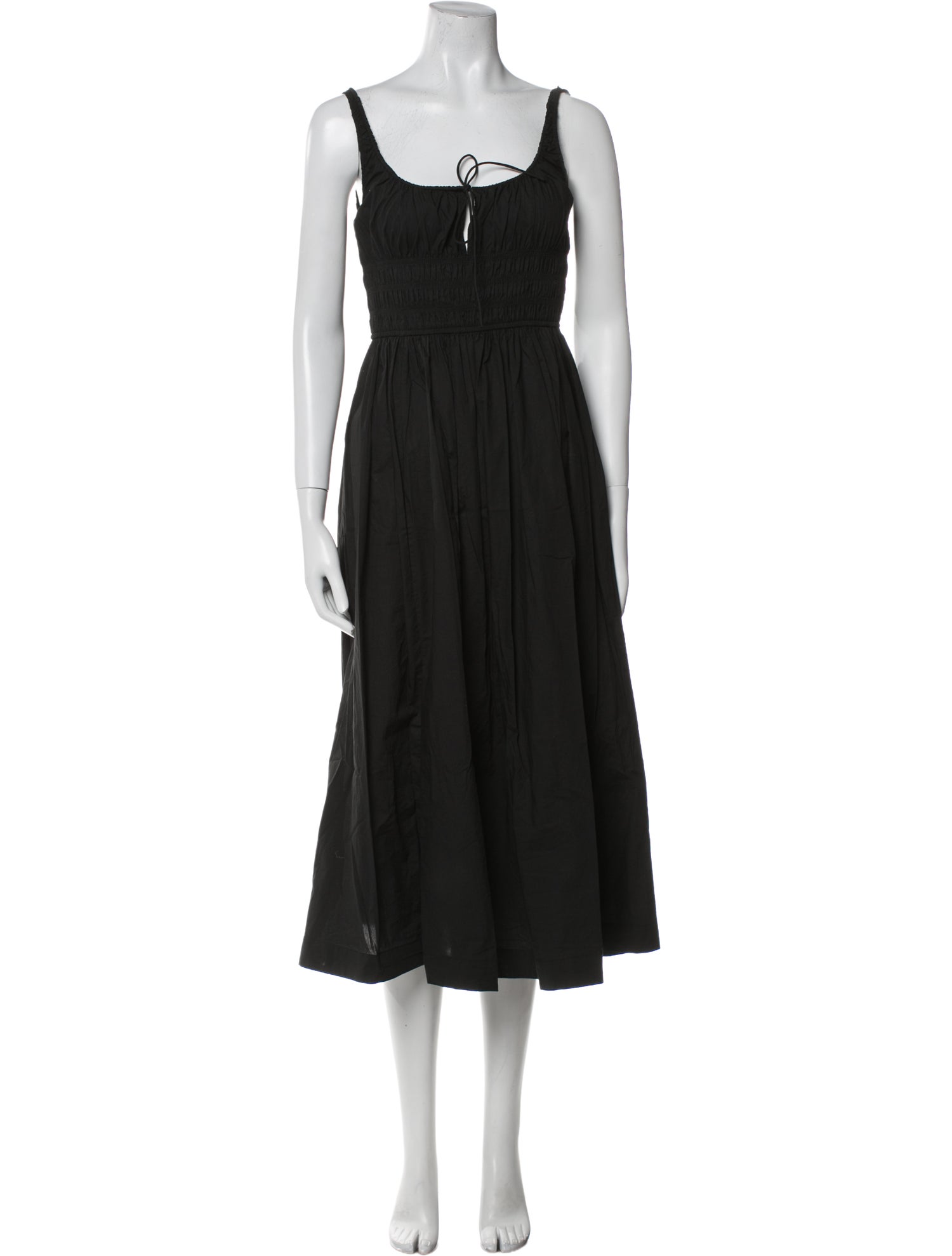 DÔEN Square Neckline Midi Length Dress