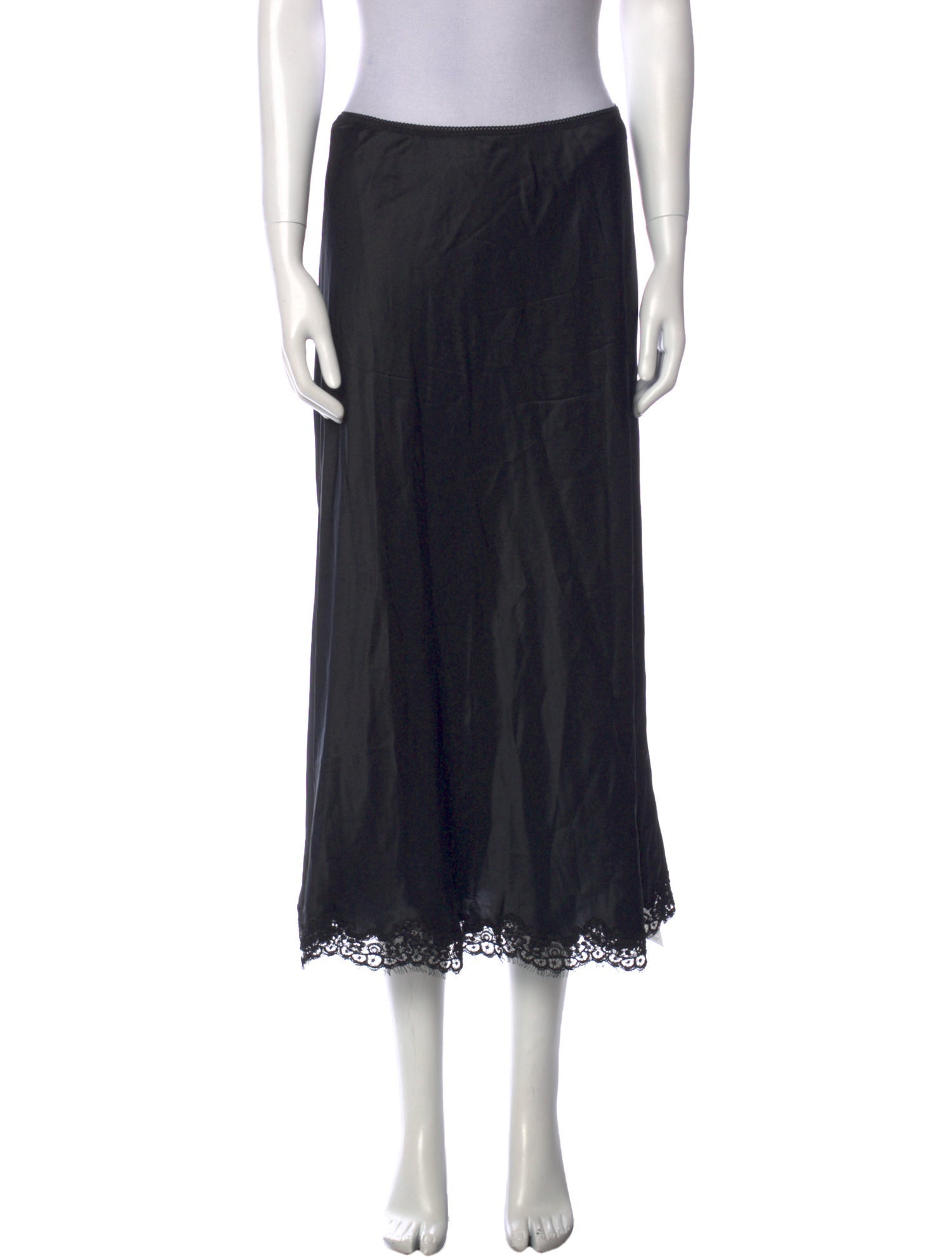 DÔEN Silk Midi Length Skirt