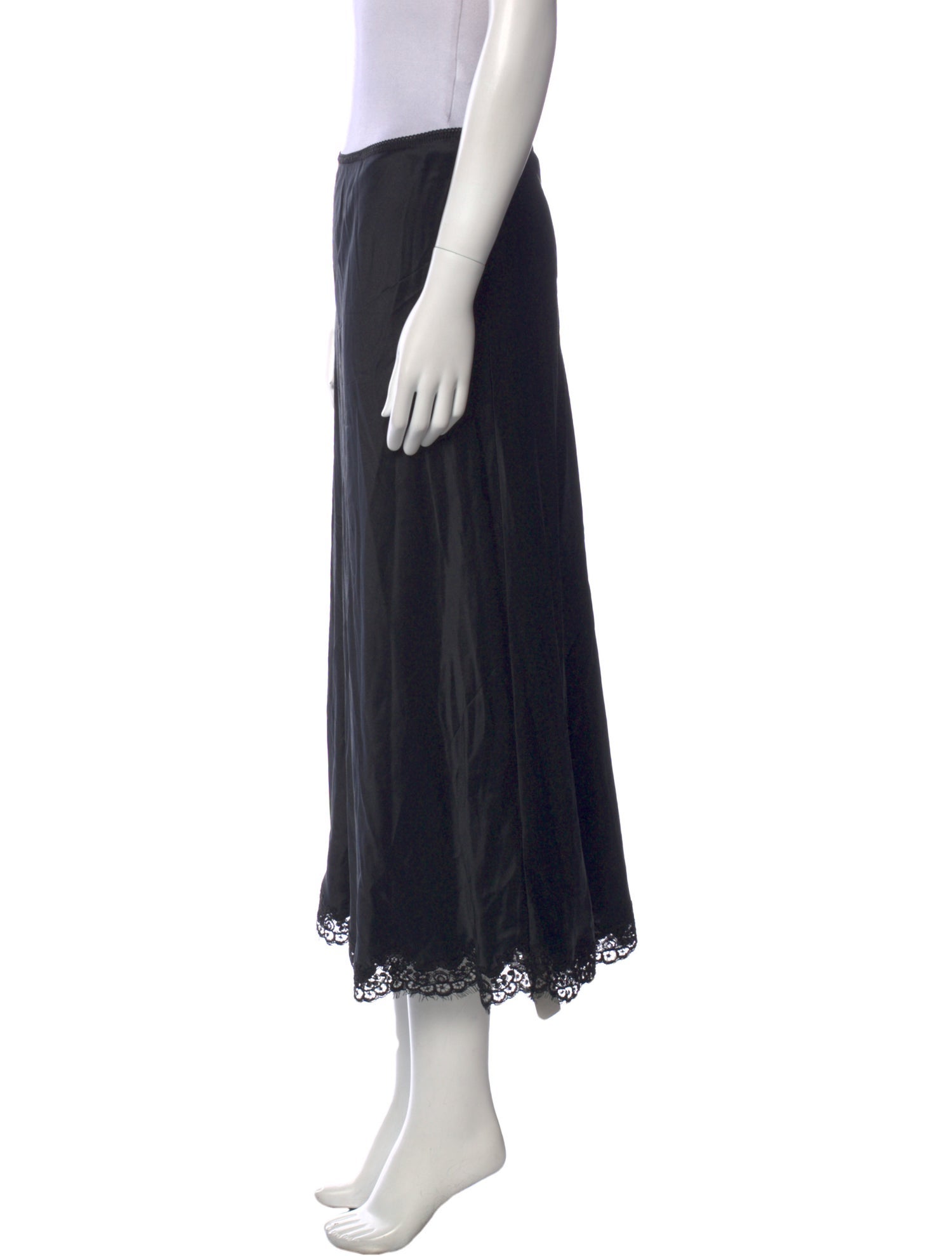 DÔEN Silk Midi Length Skirt