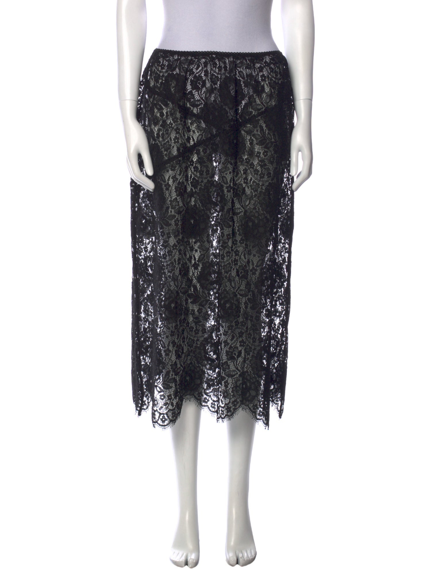 DÔEN Lace Pattern Midi Length Skirt w/ Tags