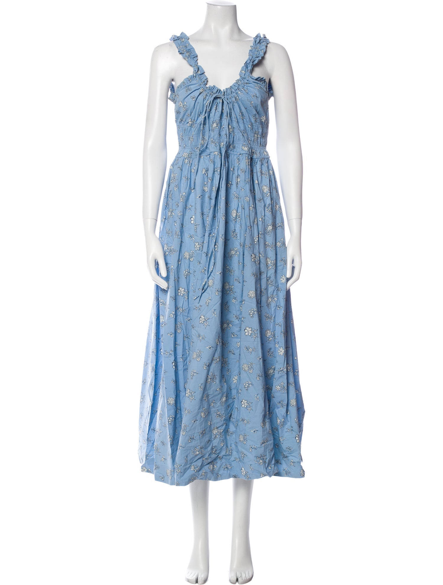 DÔEN Floral Print Long Dress