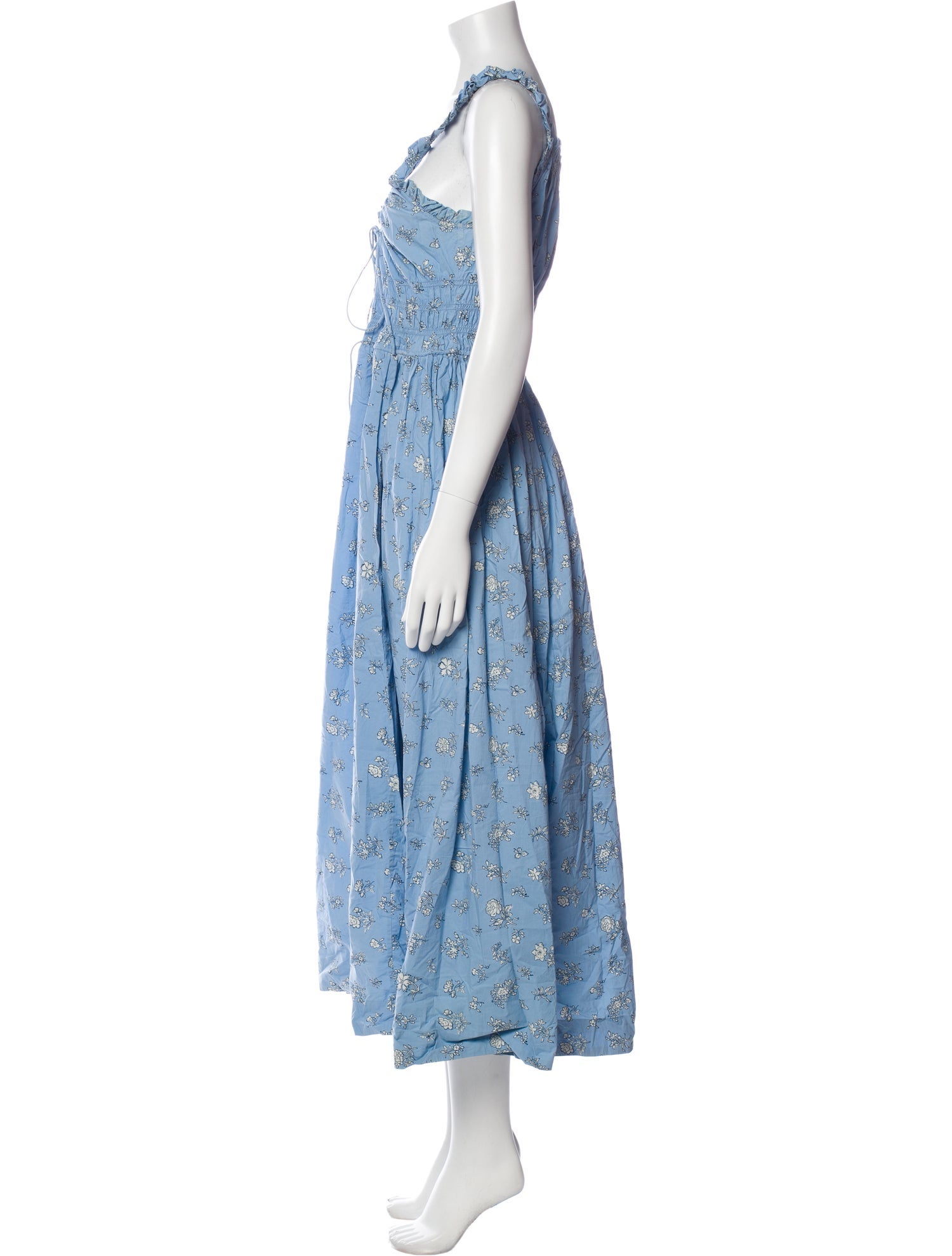 DÔEN Floral Print Long Dress