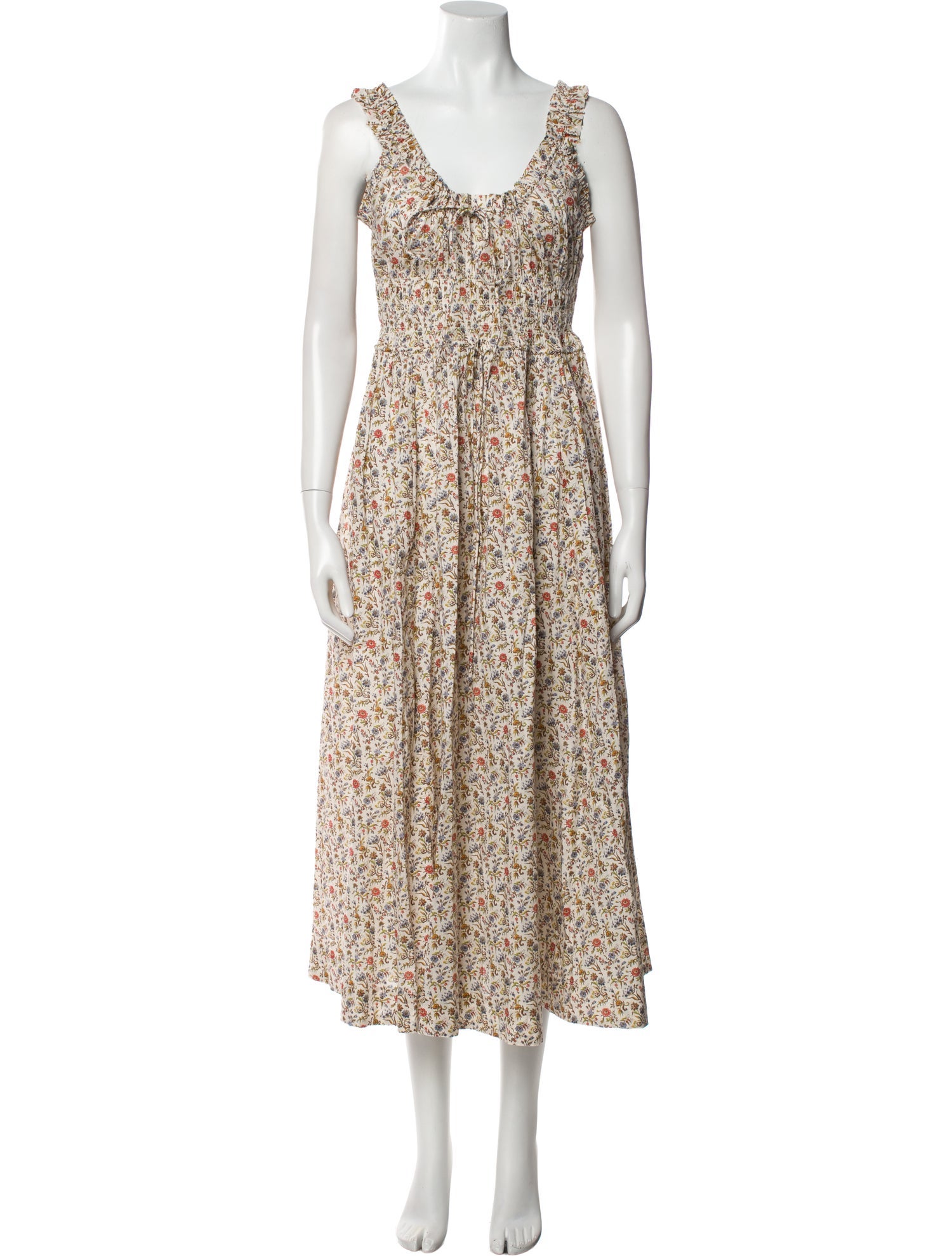 DÔEN Floral Print Long Dress w/ Tags