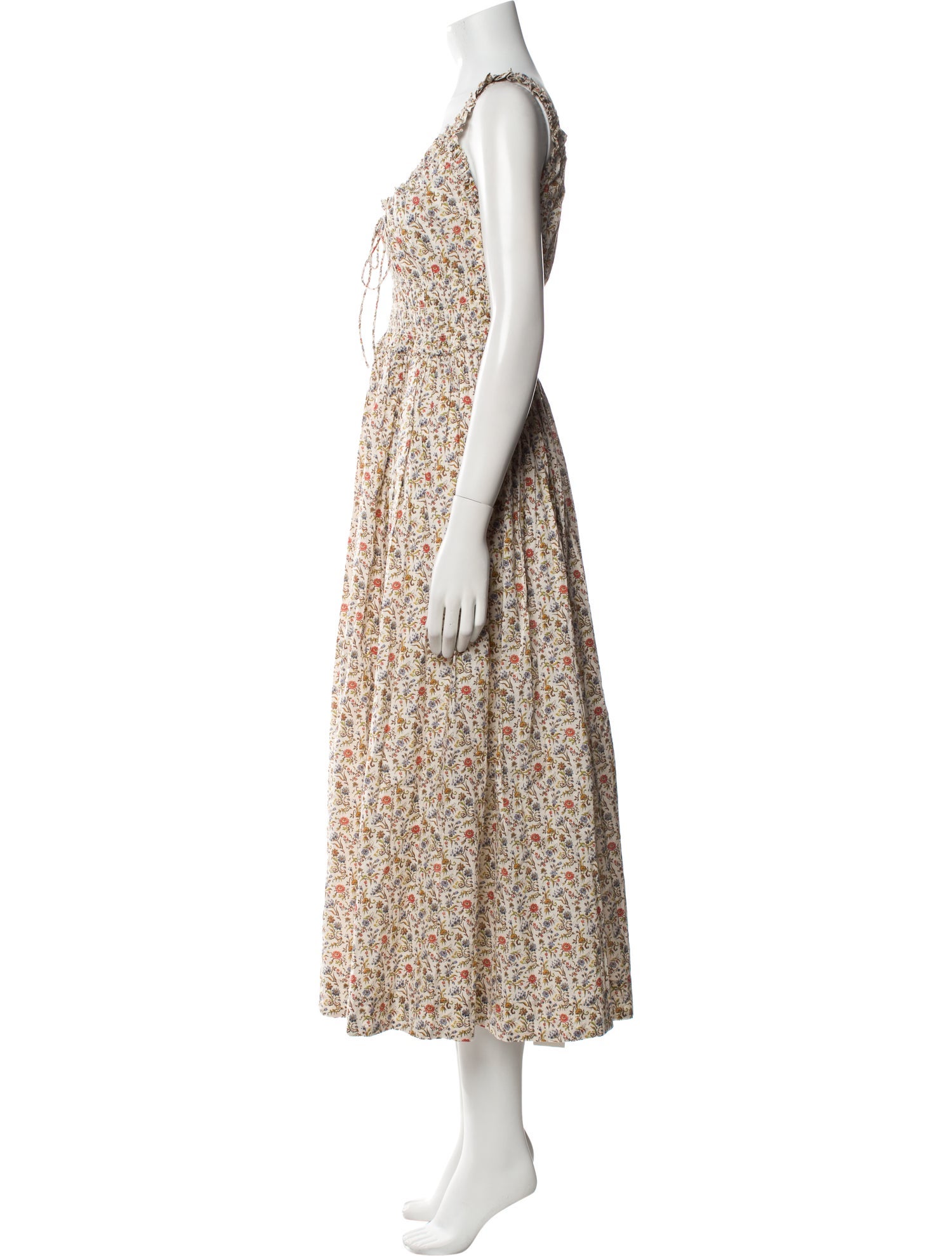 DÔEN Floral Print Long Dress w/ Tags