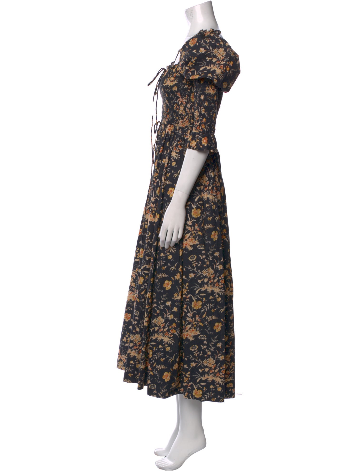 DÔEN Floral Print Long Dress