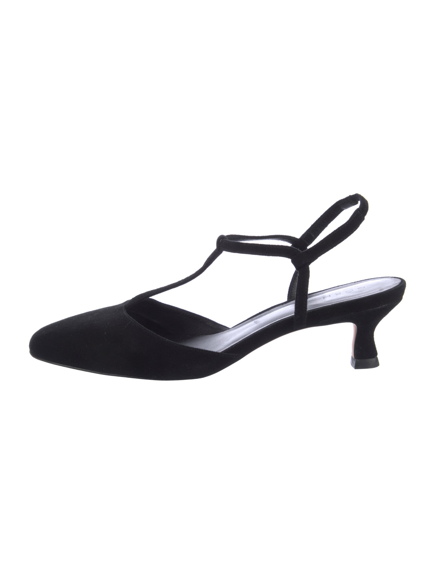 DÔEN Suede T-Strap Pumps