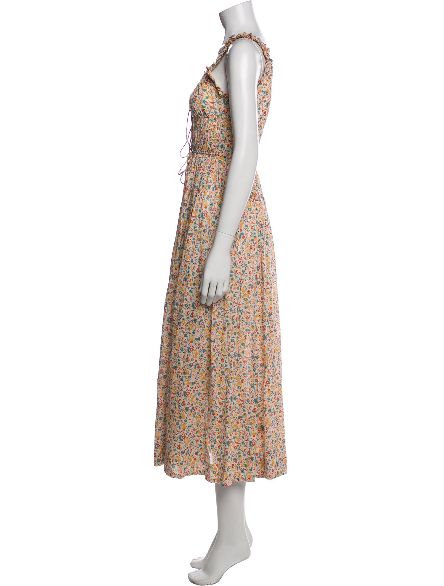 DÔEN Floral Print Long Dress