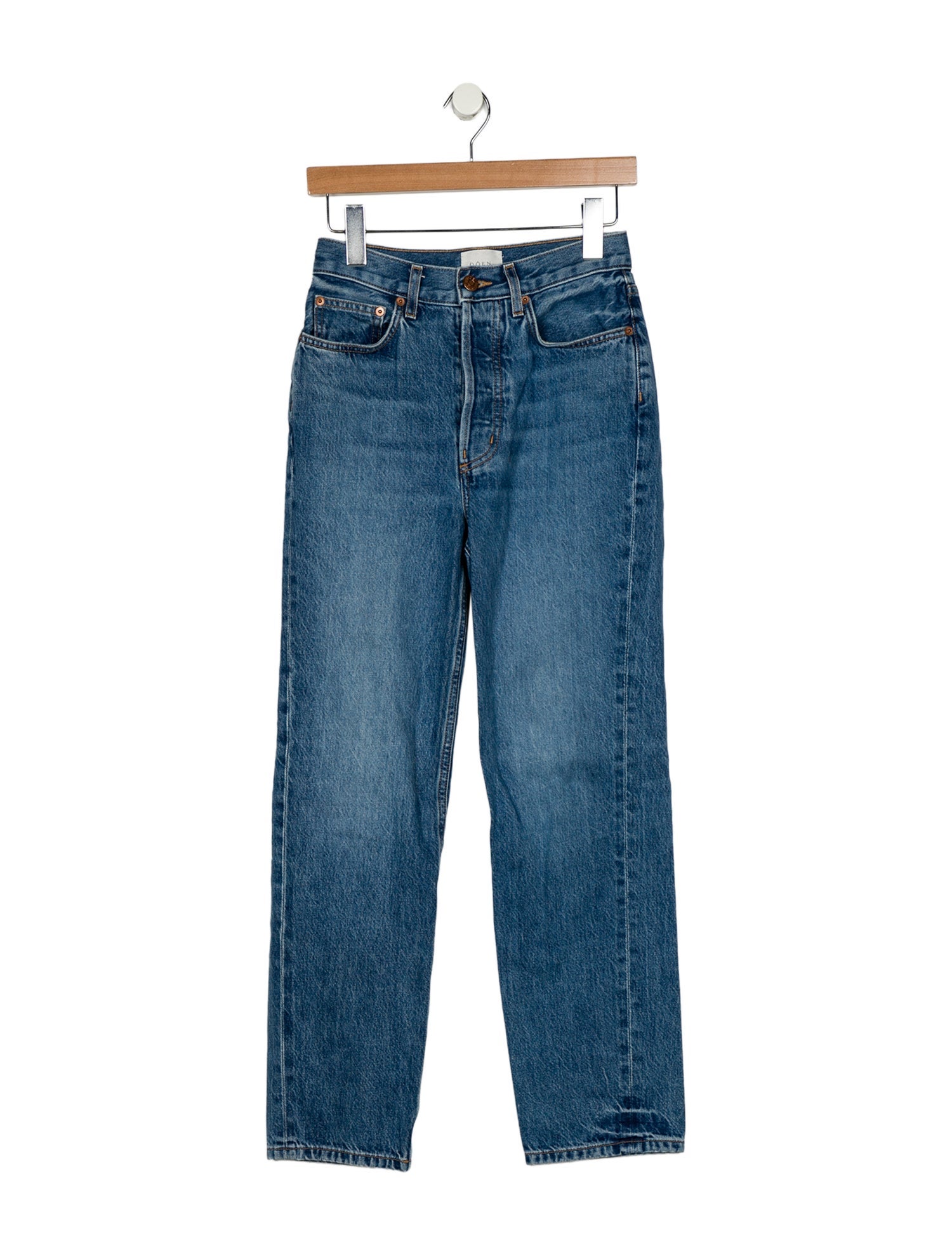 DÔEN High-Rise Straight Leg Jeans