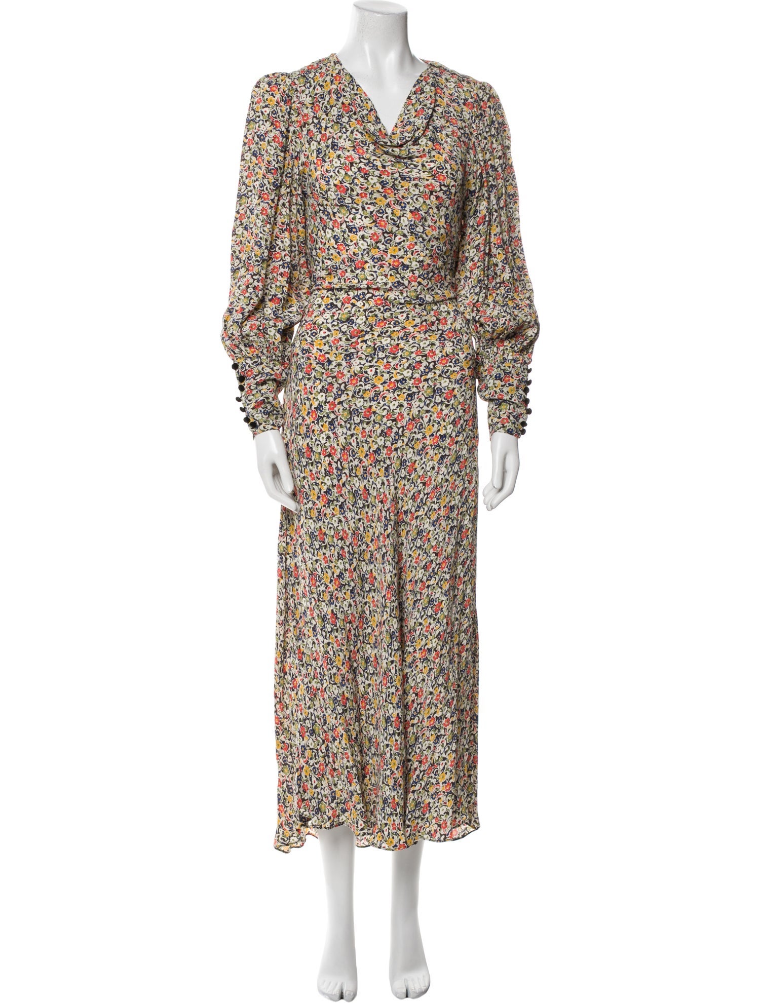DÔEN Floral Print Long Dress