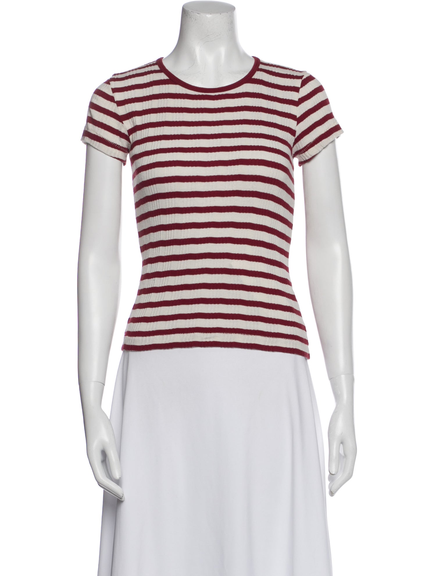 DÔEN Striped Crew Neck T-Shirt