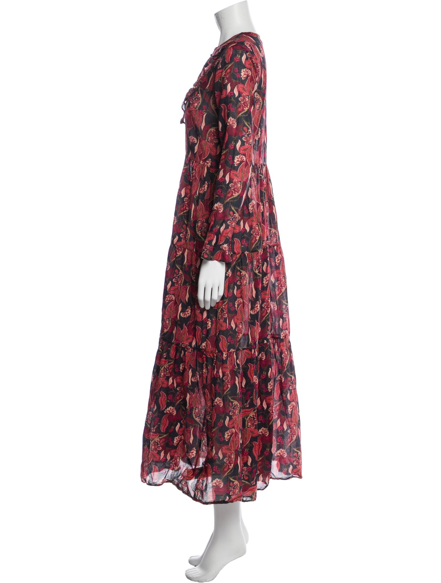 DÔEN Floral Print Long Dress