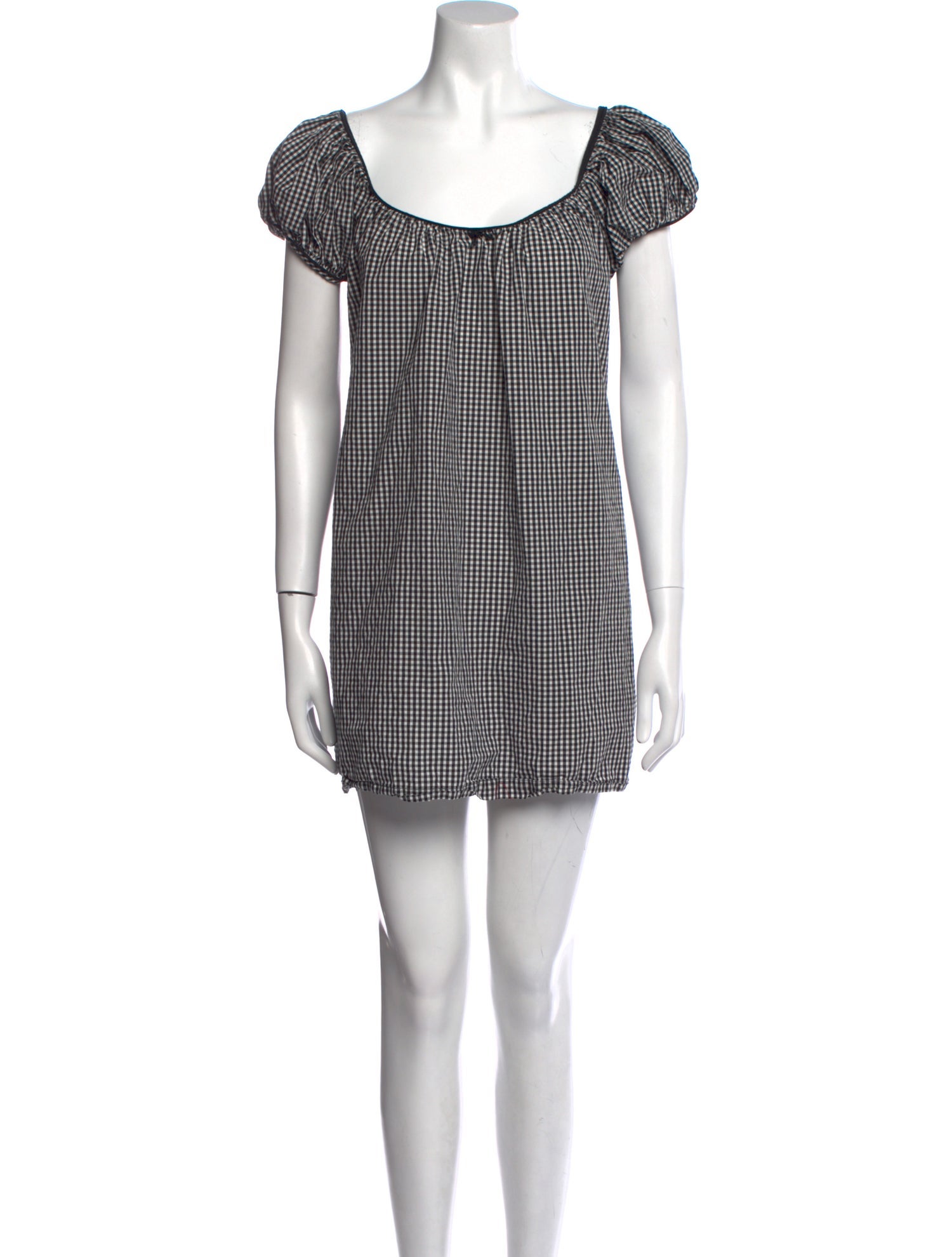 DÔEN Plaid Print Mini Dress