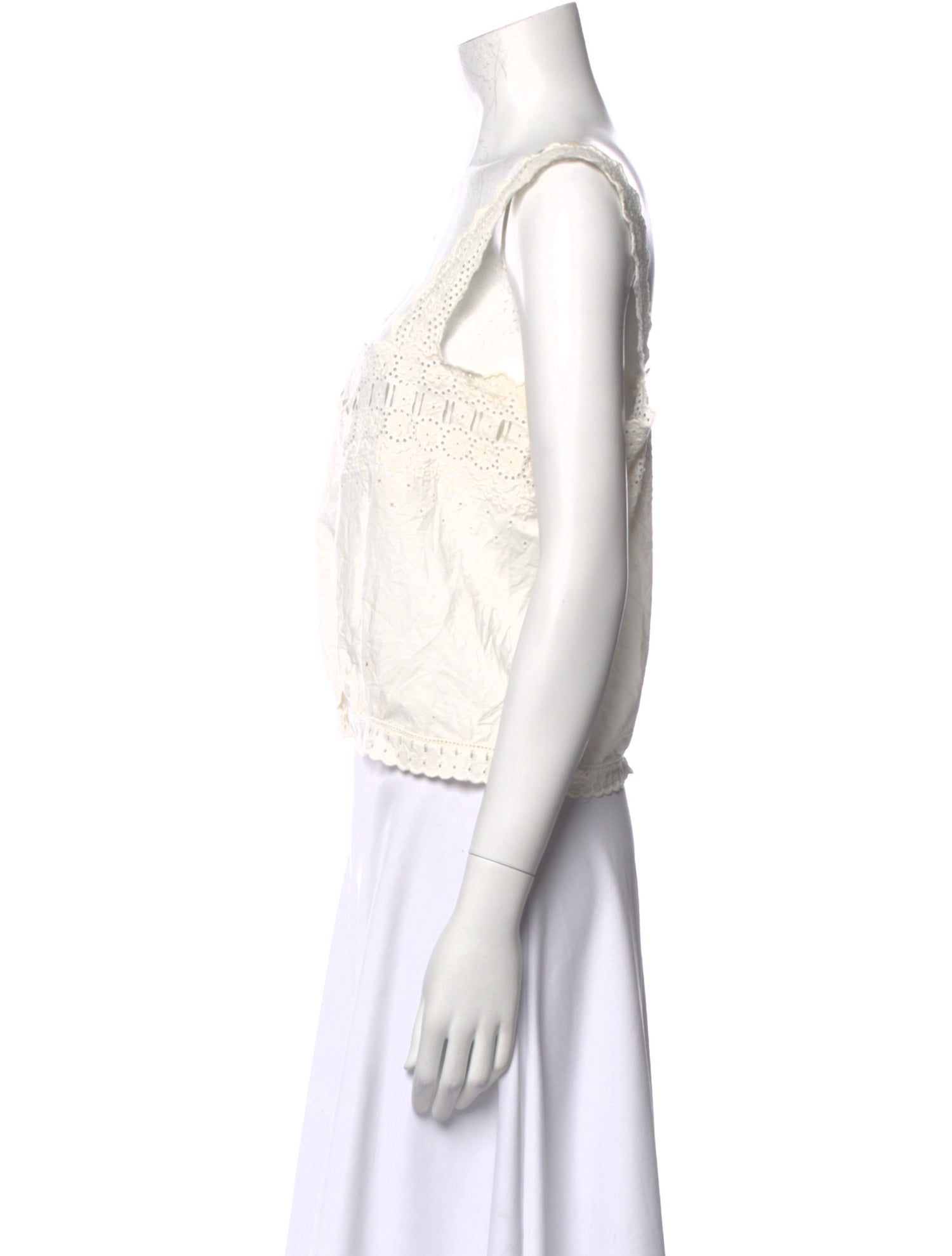 DÔEN Square Neckline Sleeveless Crop Top