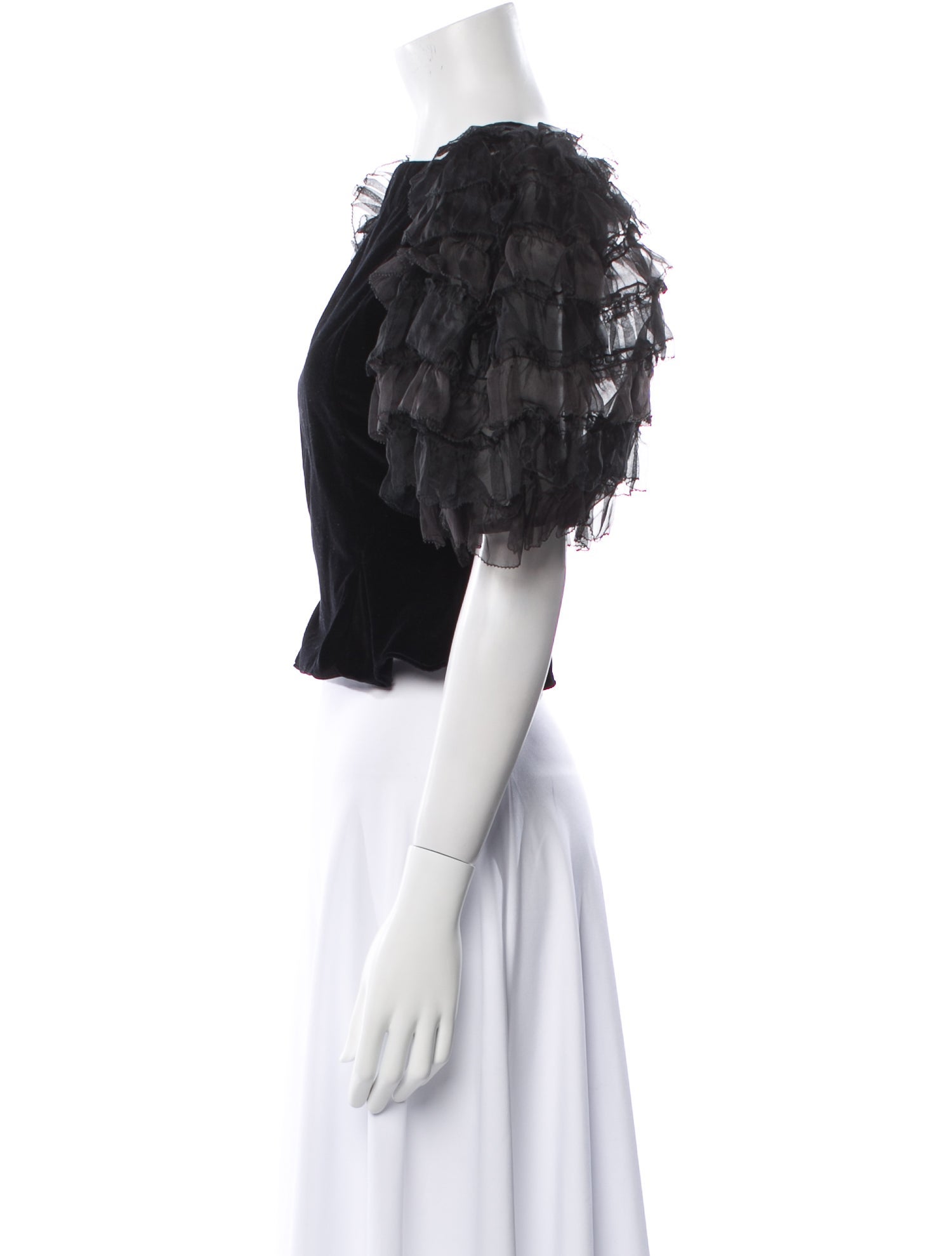 DÔEN Velvet Square Neckline Crop Top