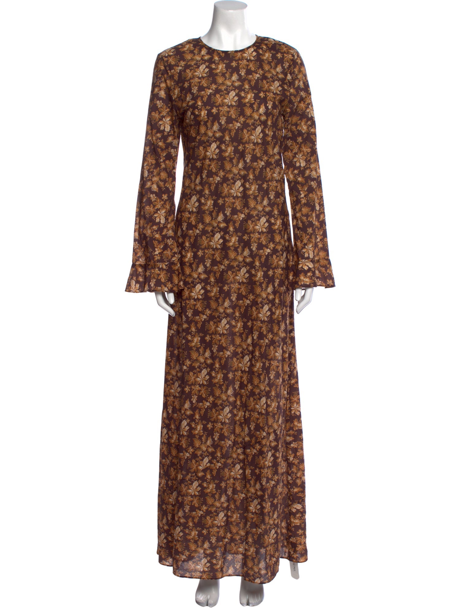 DÔEN Floral Print Midi Length Dress