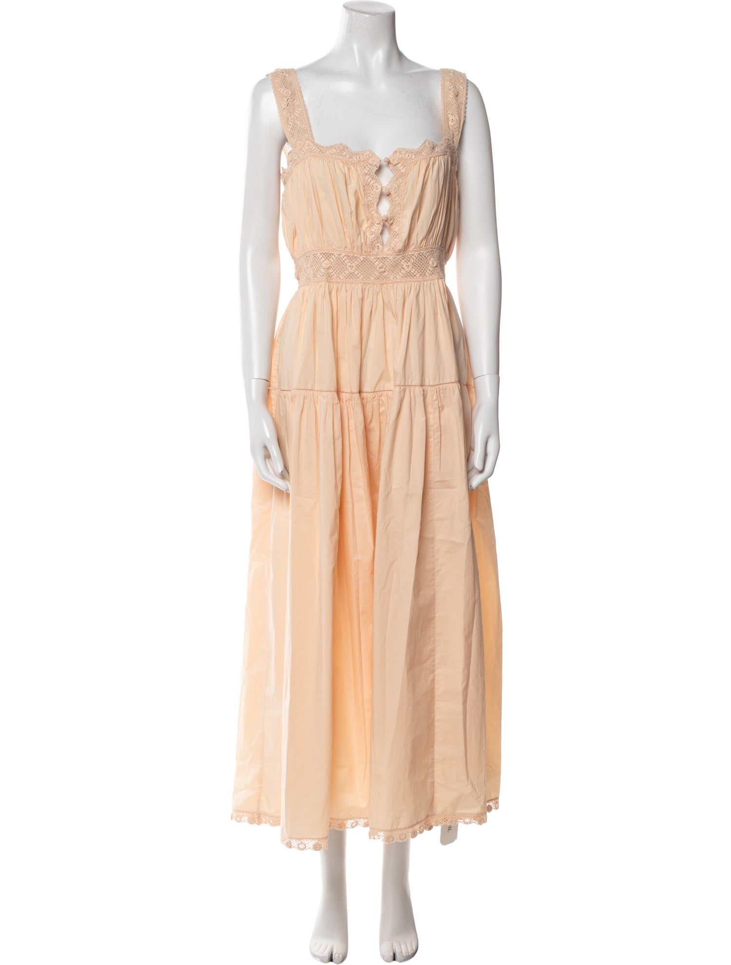 DÔEN Square Neckline Long Dress