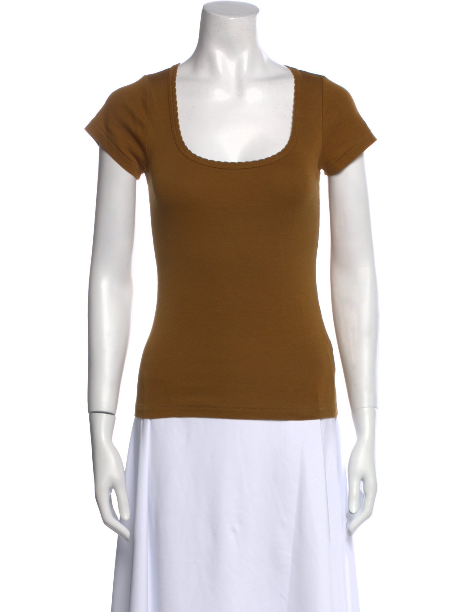DÔEN Square Neckline Short Sleeve T-Shirt