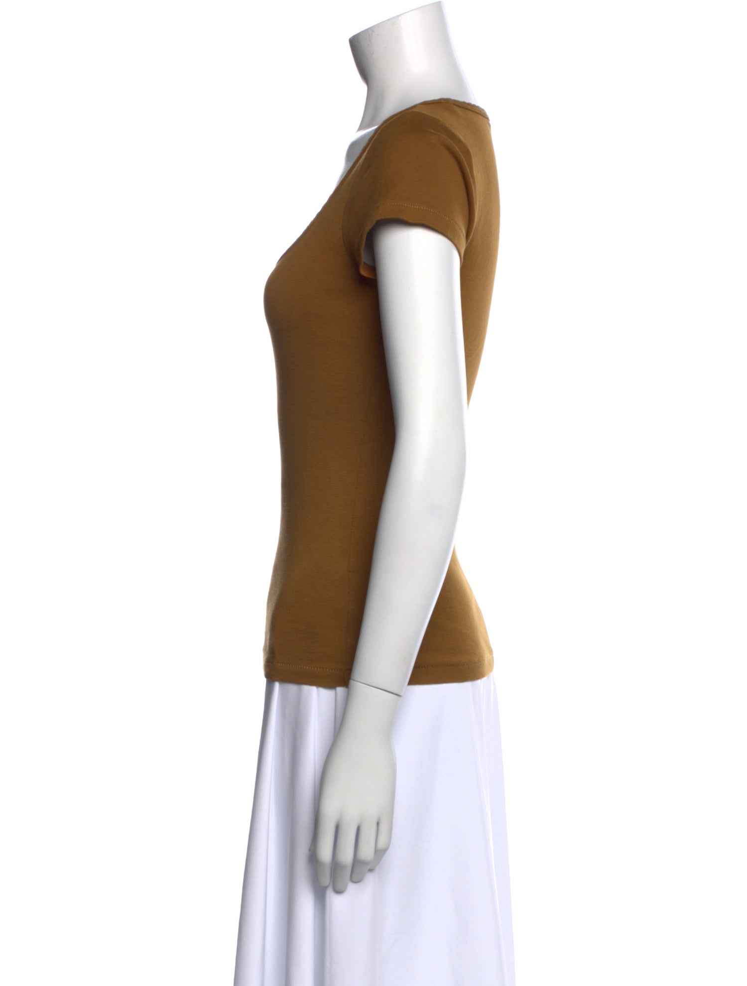 DÔEN Square Neckline Short Sleeve T-Shirt