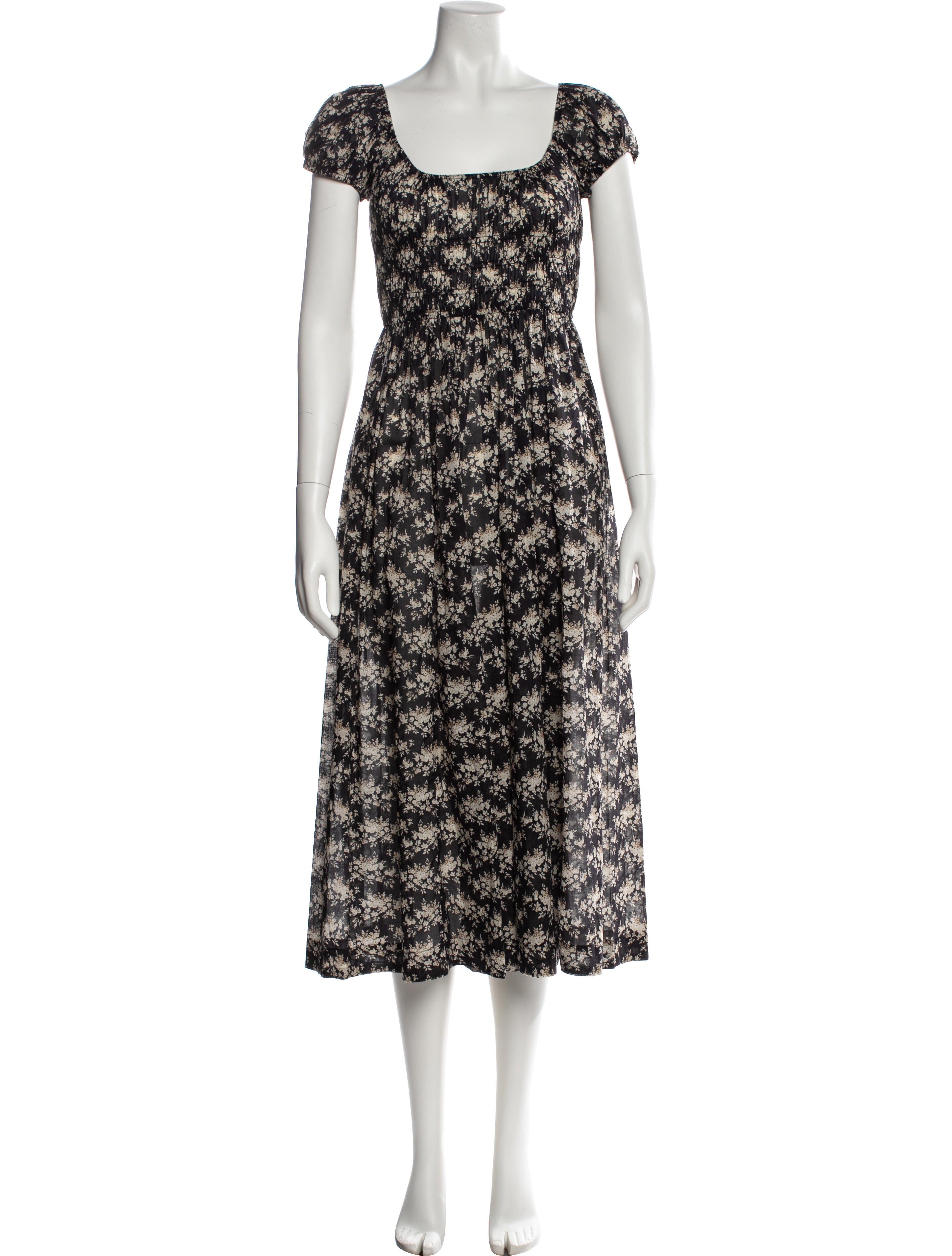 DÔEN Floral Print Long Dress