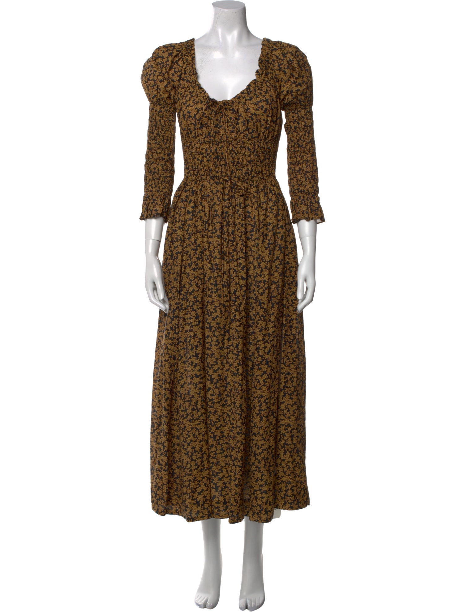 DÔEN Floral Print Long Dress