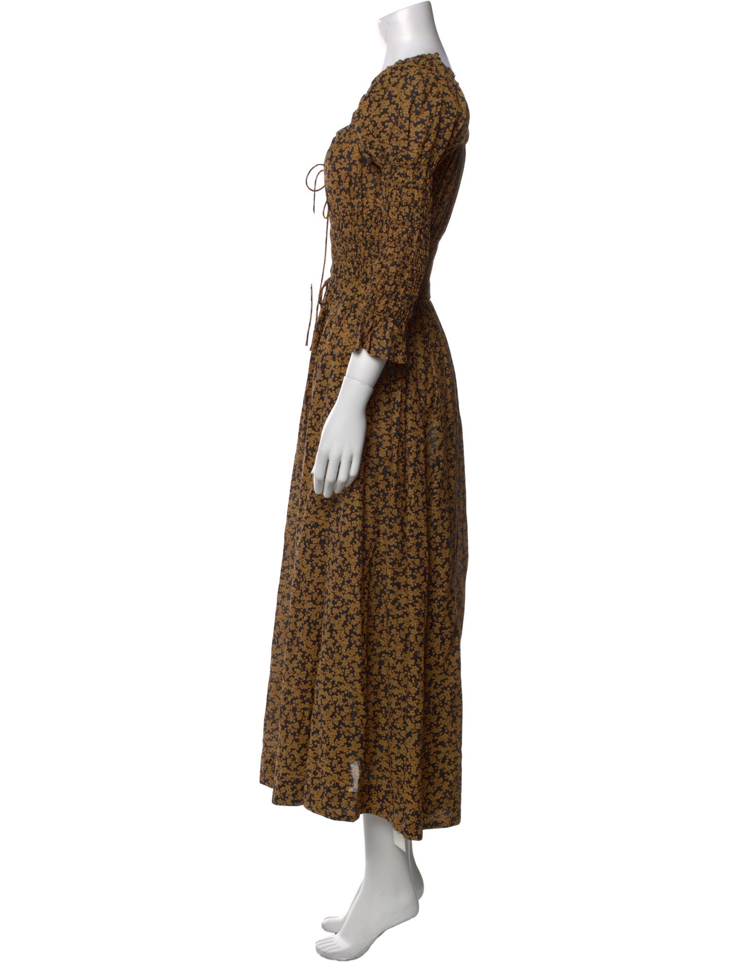 DÔEN Floral Print Long Dress