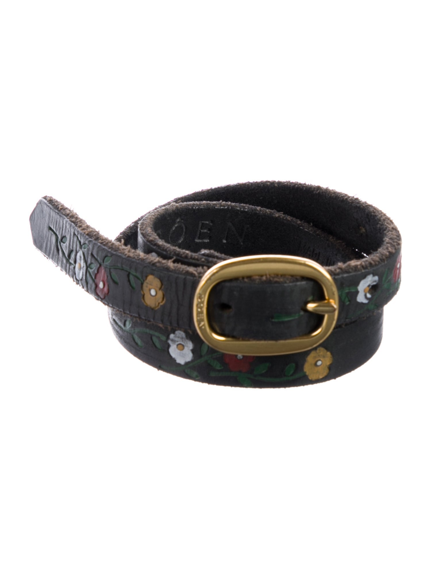 DÔEN Skinny Leather Waist Belt