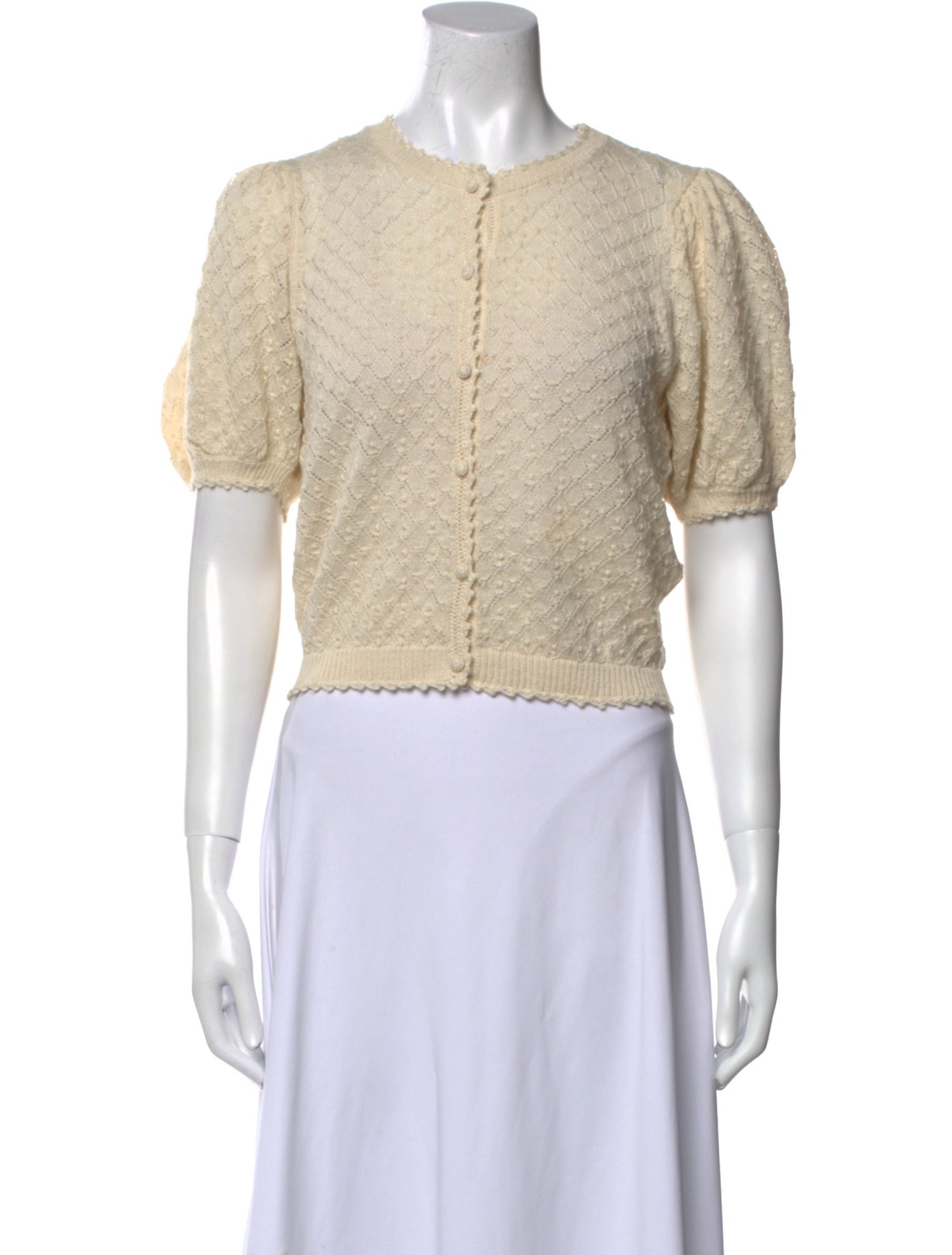 DÔEN Baby Alpaca Crew Neck Crop Top