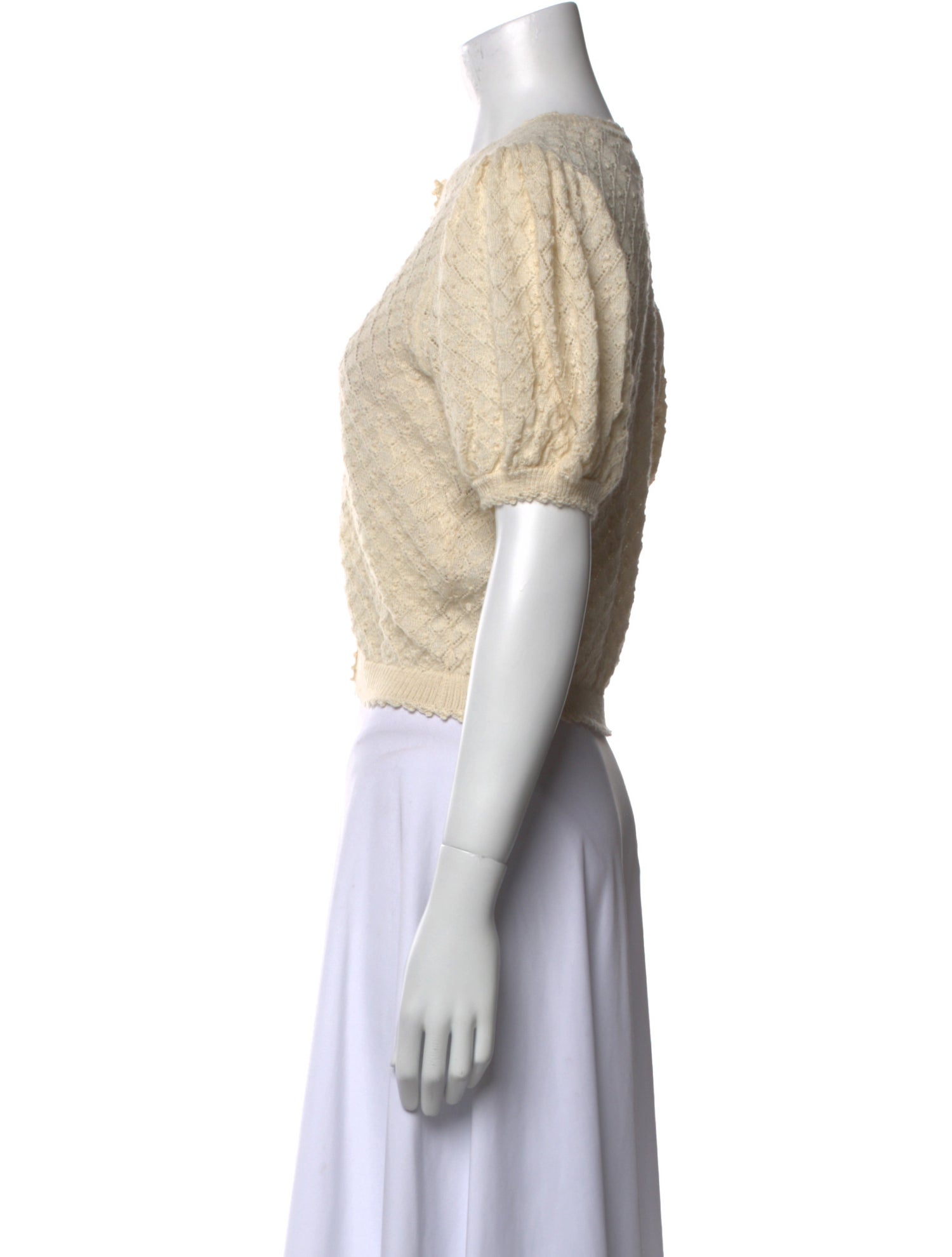 DÔEN Baby Alpaca Crew Neck Crop Top