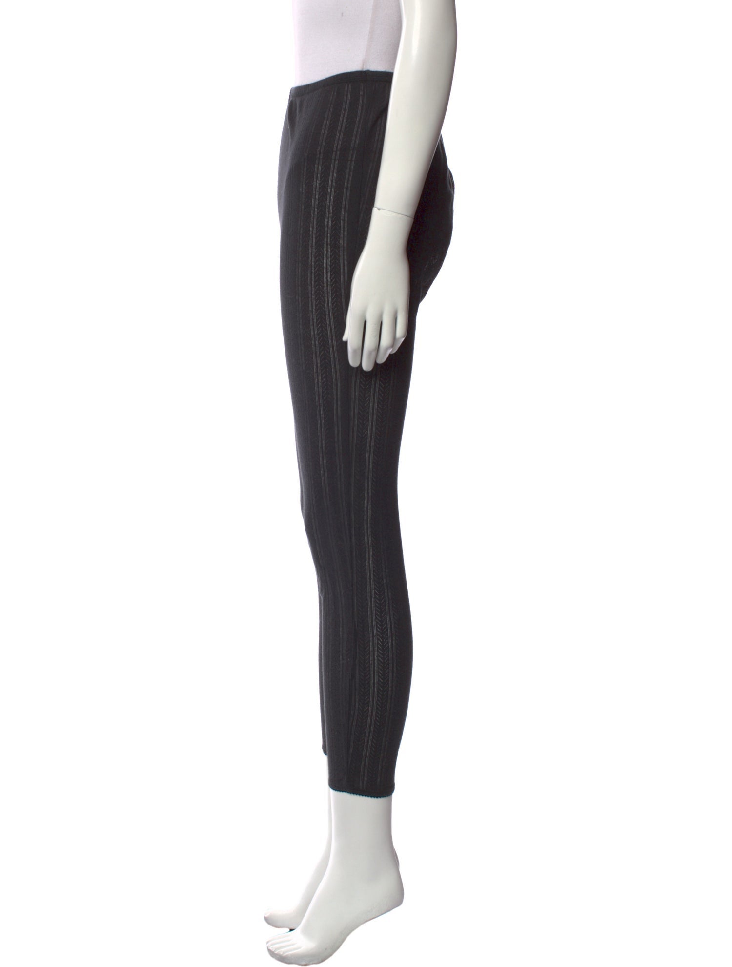 DÔEN Striped Skinny Leg Pants