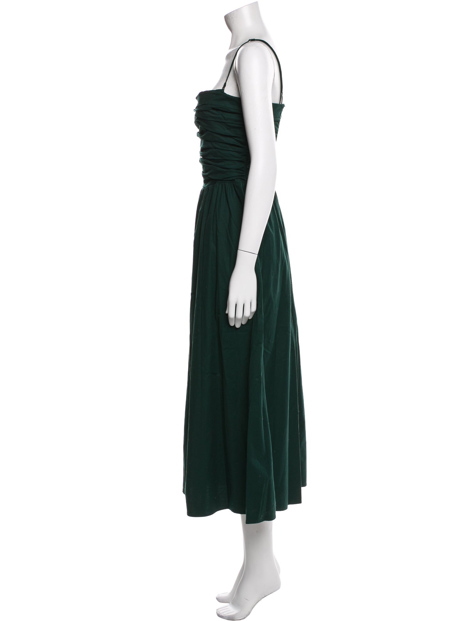 DÔEN Square Neckline Midi Length Dress