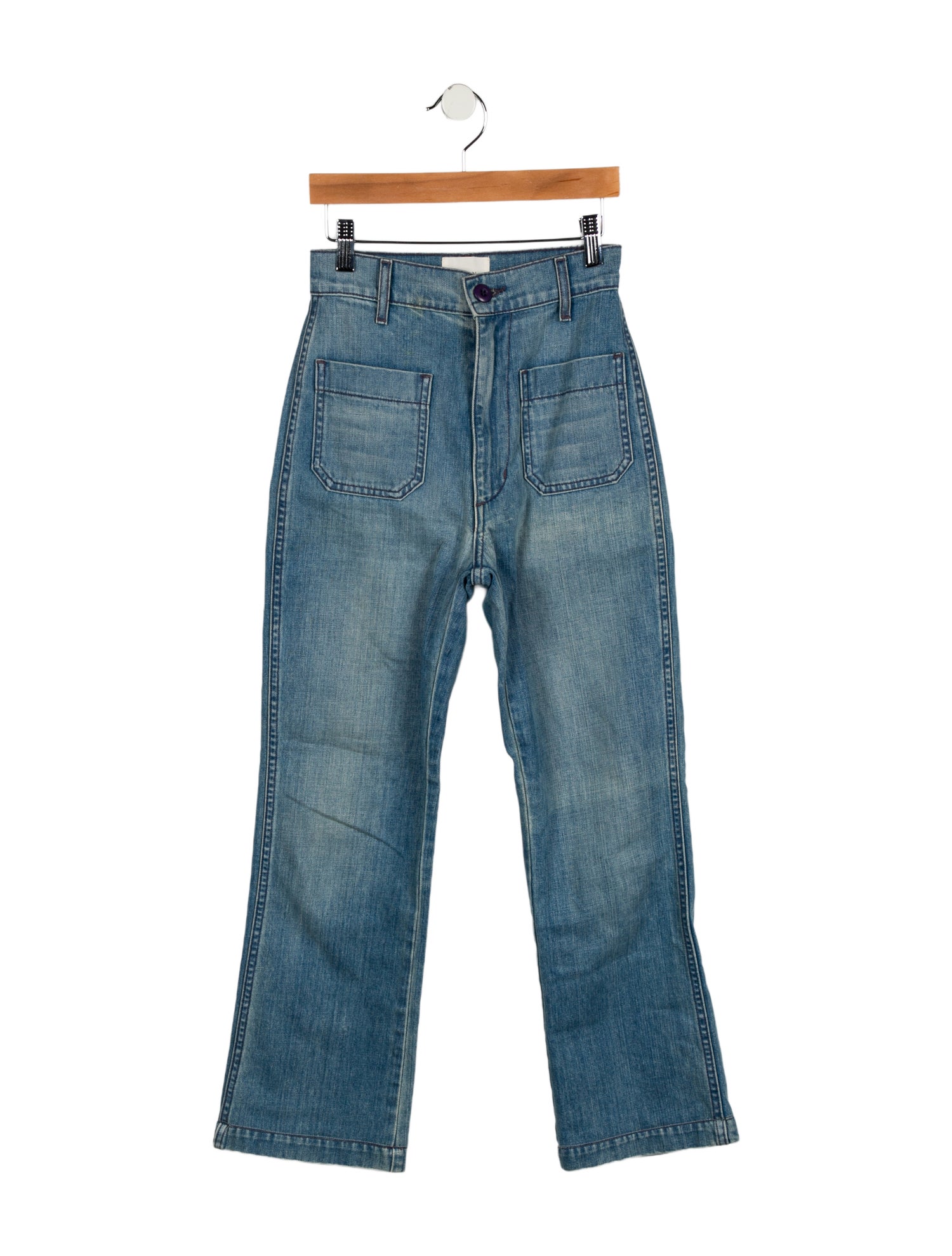 DÔEN High-Rise Straight Leg Jeans