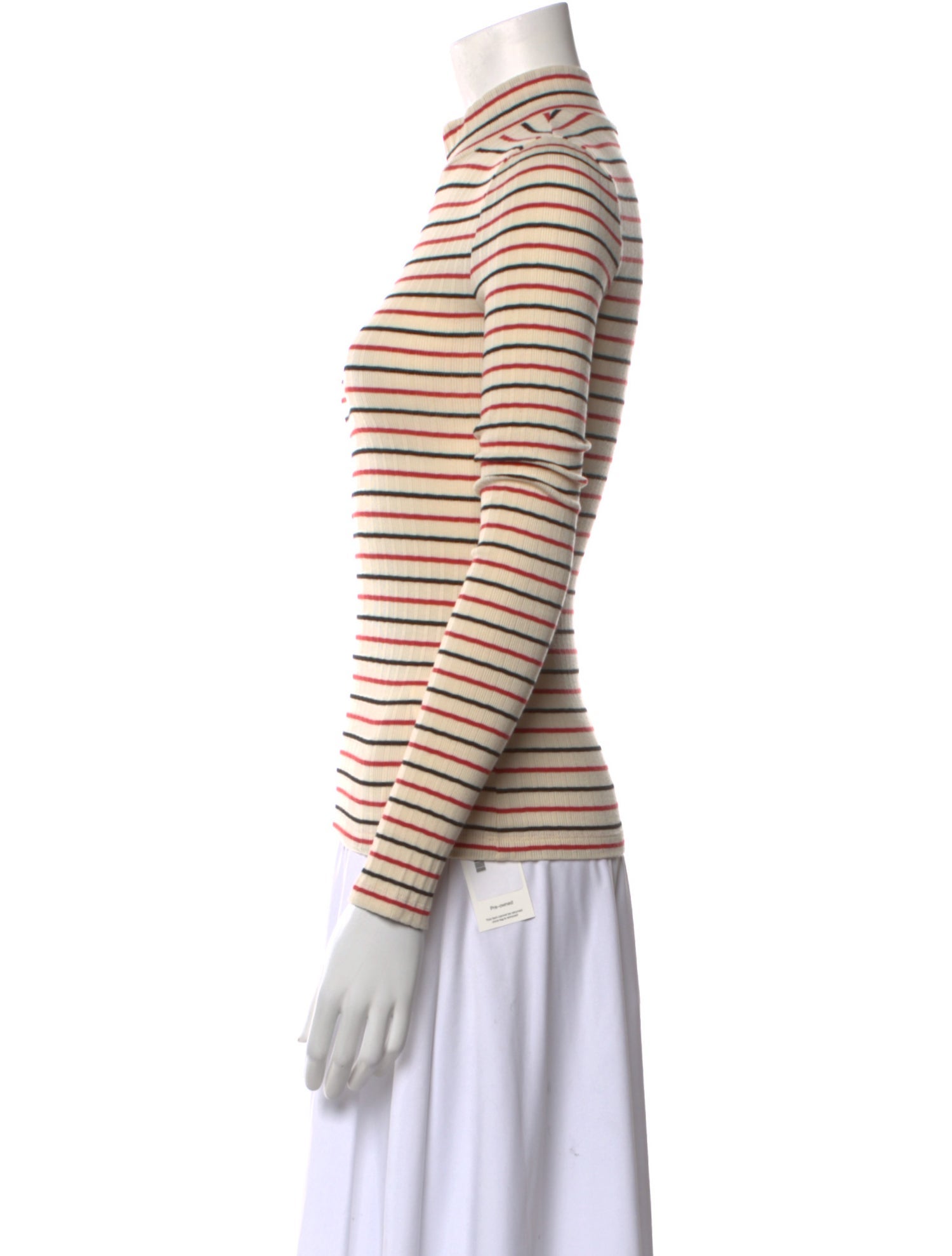 DÔEN Striped Turtleneck Sweater