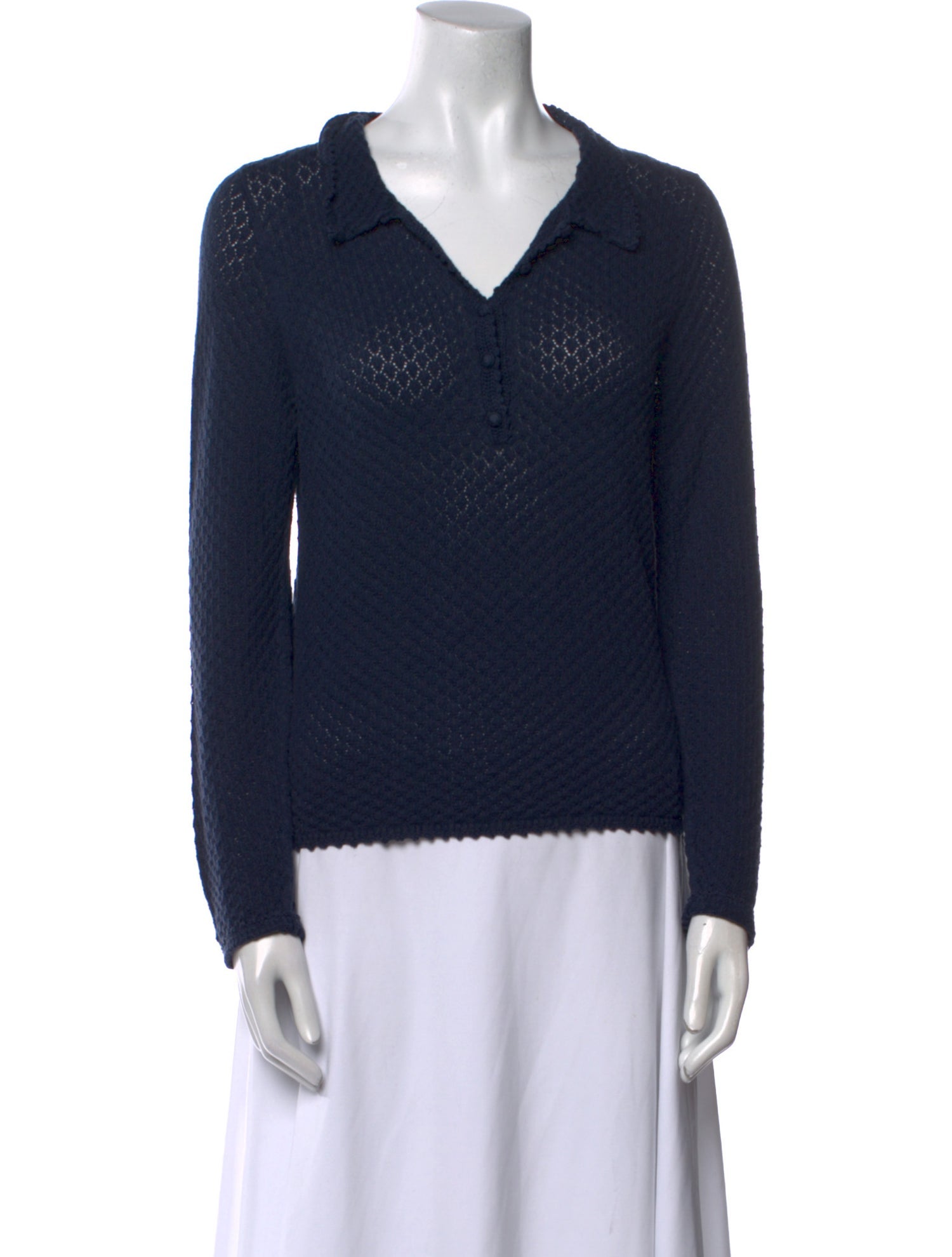 DÔEN V-Neck Long Sleeve Top