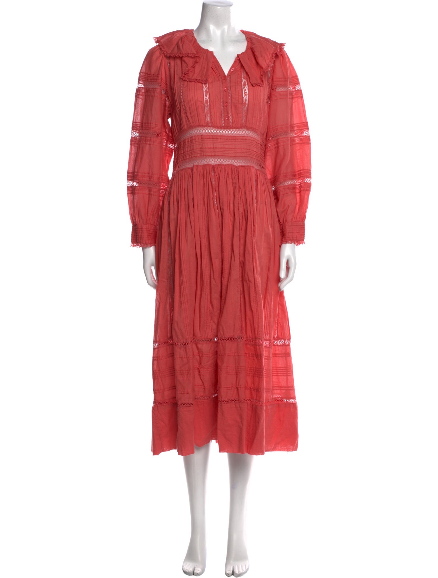 DÔEN V-Neck Midi Length Dress