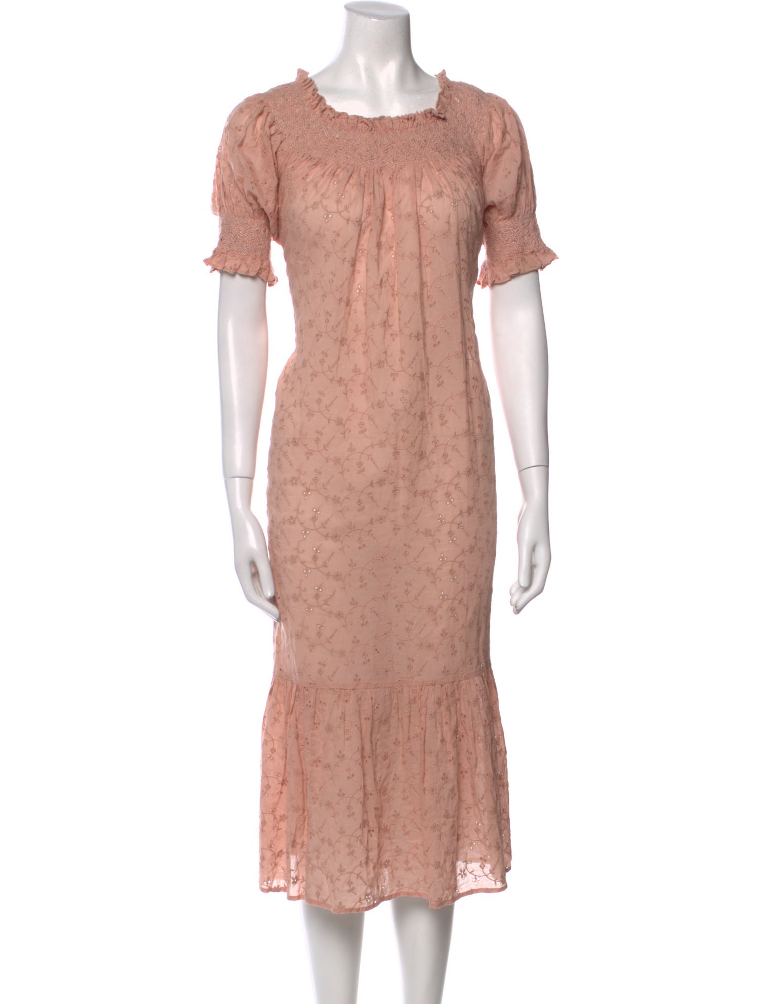 DÔEN Scoop Neck Midi Length Dress