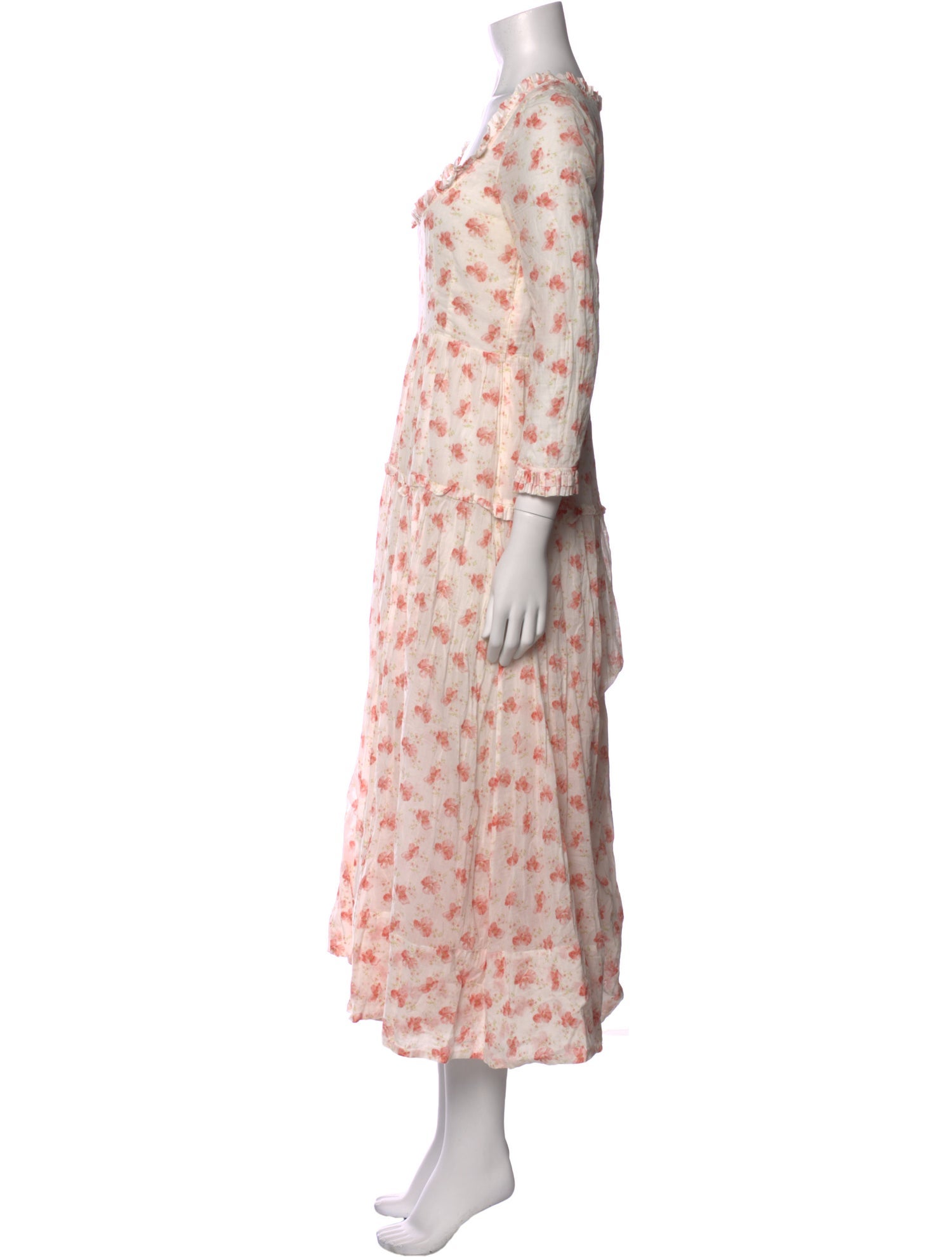 DÔEN Floral Print Long Dress