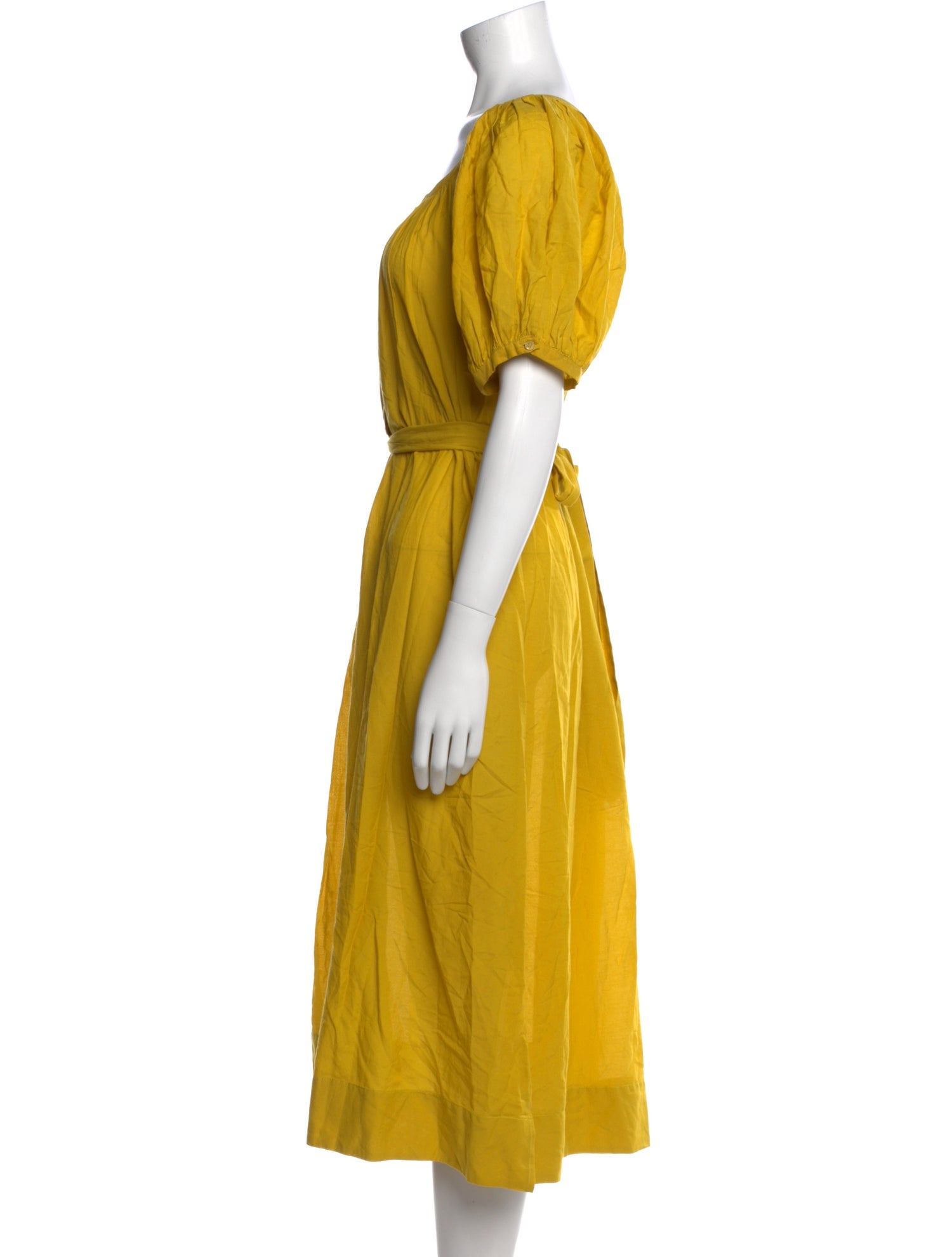 DÔEN Scoop Neck Midi Length Dress