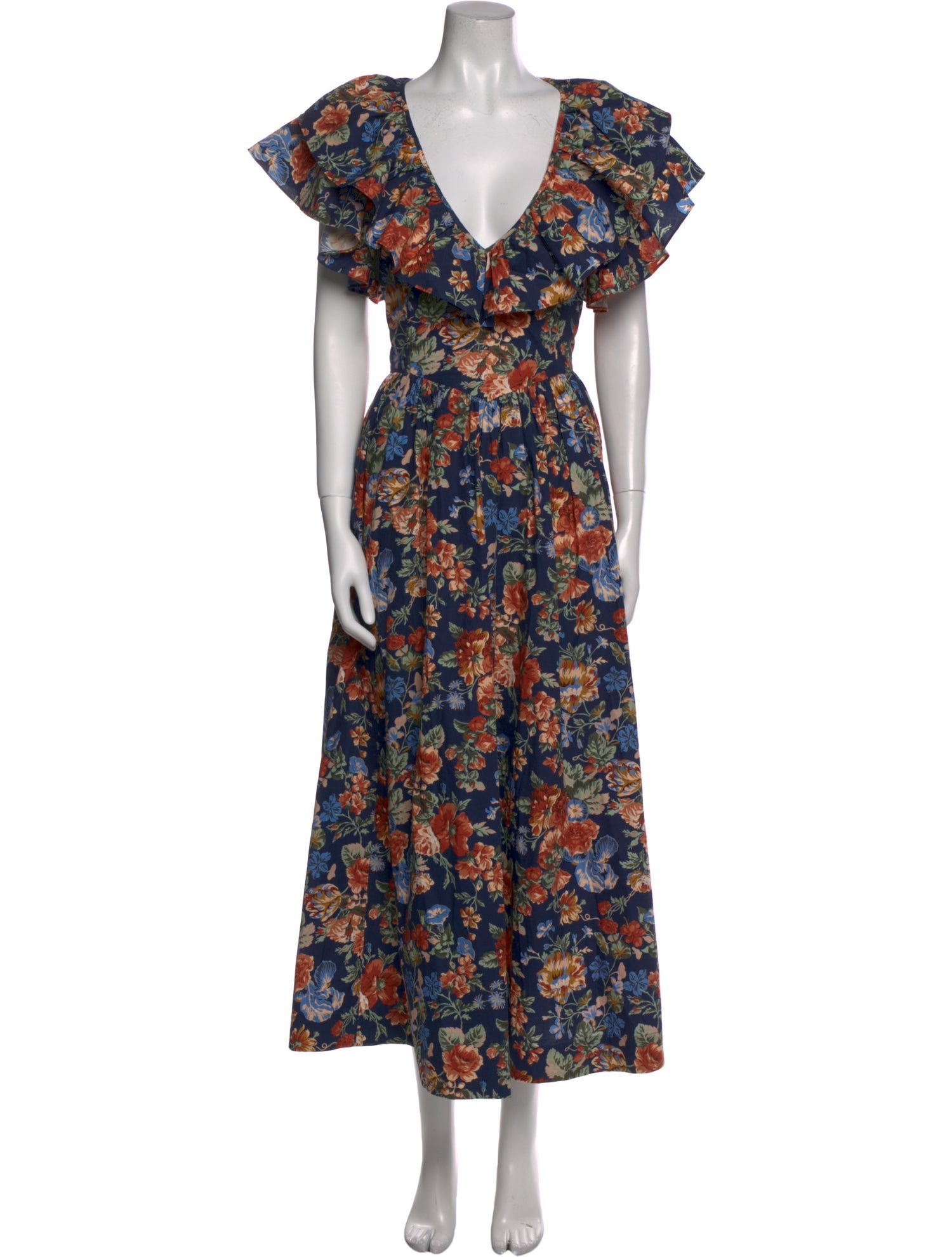DÔEN Floral Print Long Dress