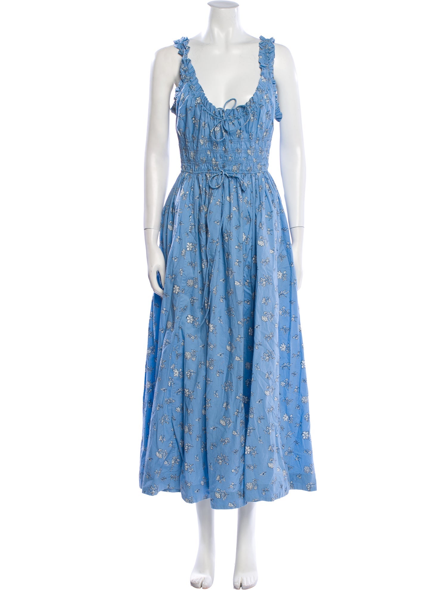 DÔEN Floral Print Long Dress